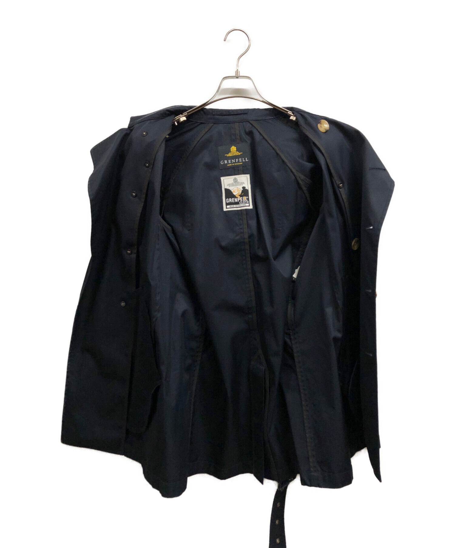 中古・古着通販】GRENFELL (グレンフェル) トレンチコート ネイビー