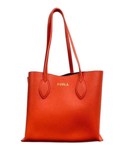 メリーさま専用 FURLA カレッジトートバッグオレンジ 中古・古着通販
