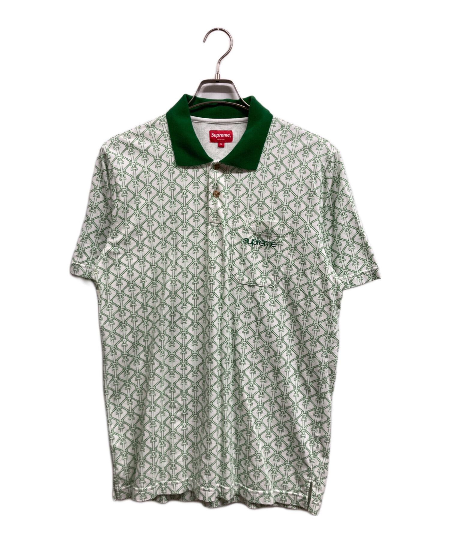 中古・古着通販】Supreme (シュプリーム) ROPE PRINT POLO グリーン