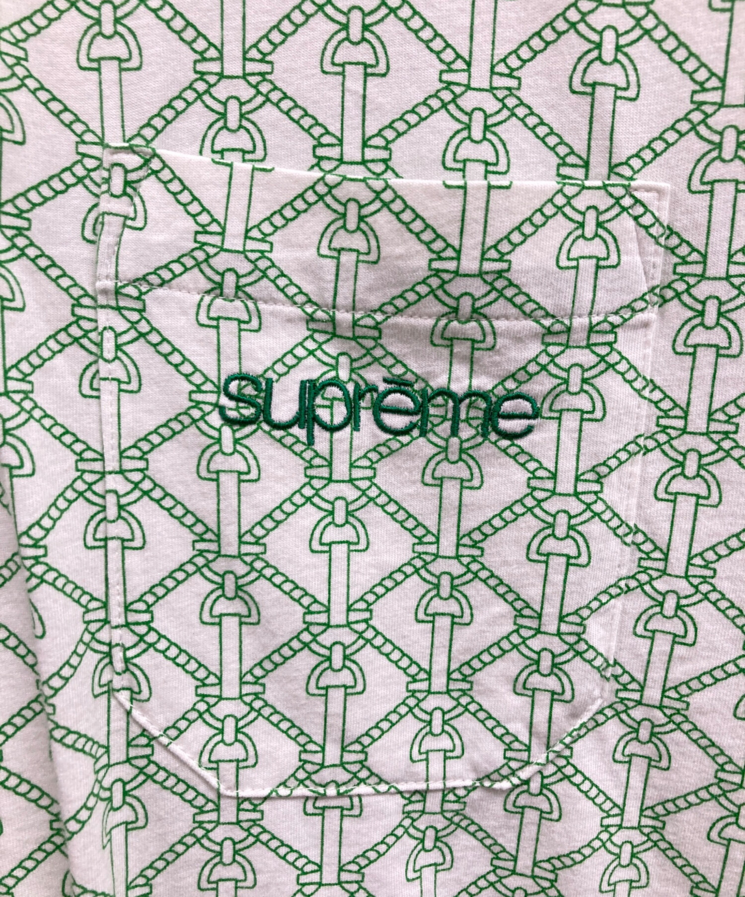 中古・古着通販】Supreme (シュプリーム) ROPE PRINT POLO グリーン
