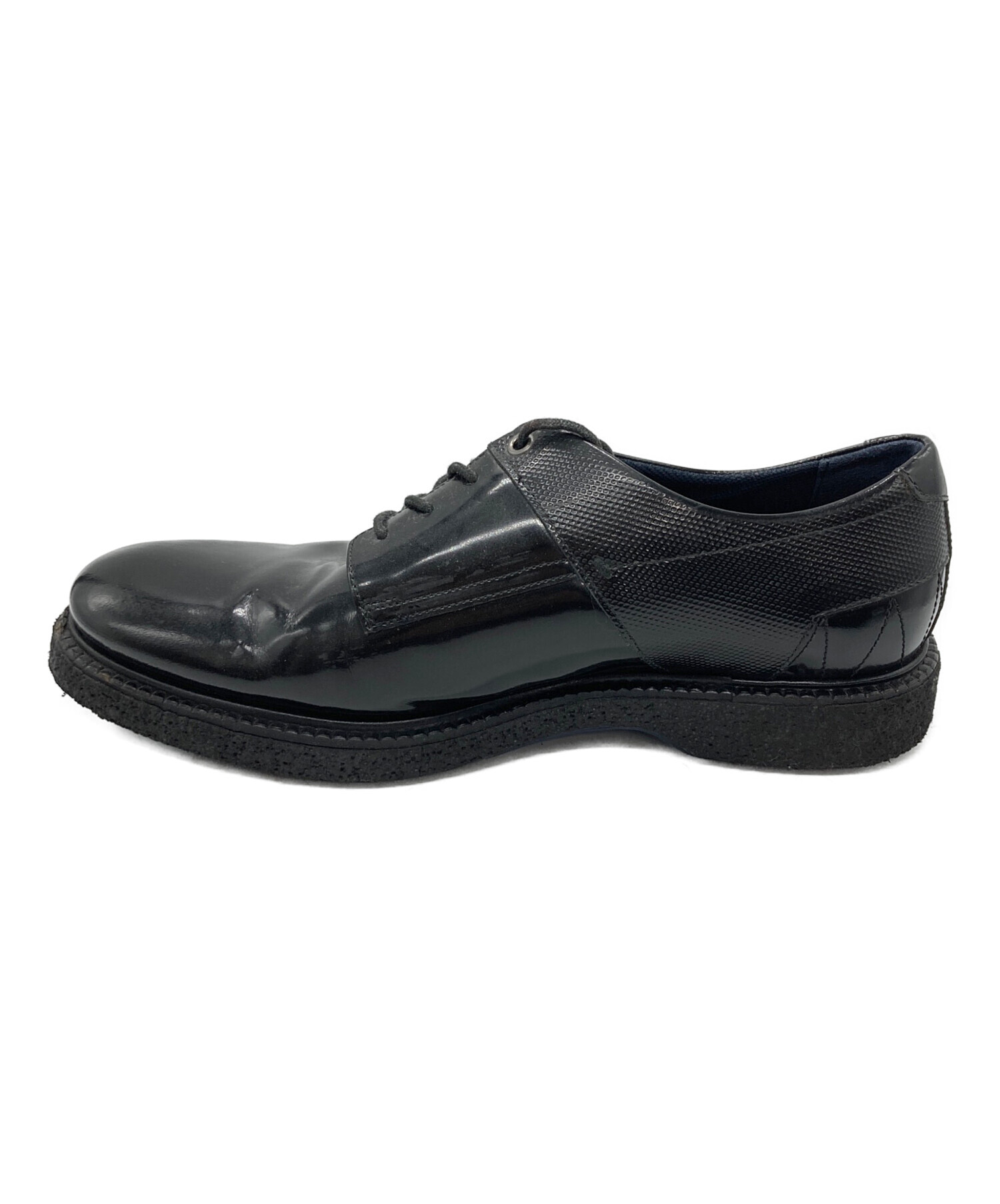 中古・古着通販】LANVIN (ランバン) プレーントゥシューズ ブラック