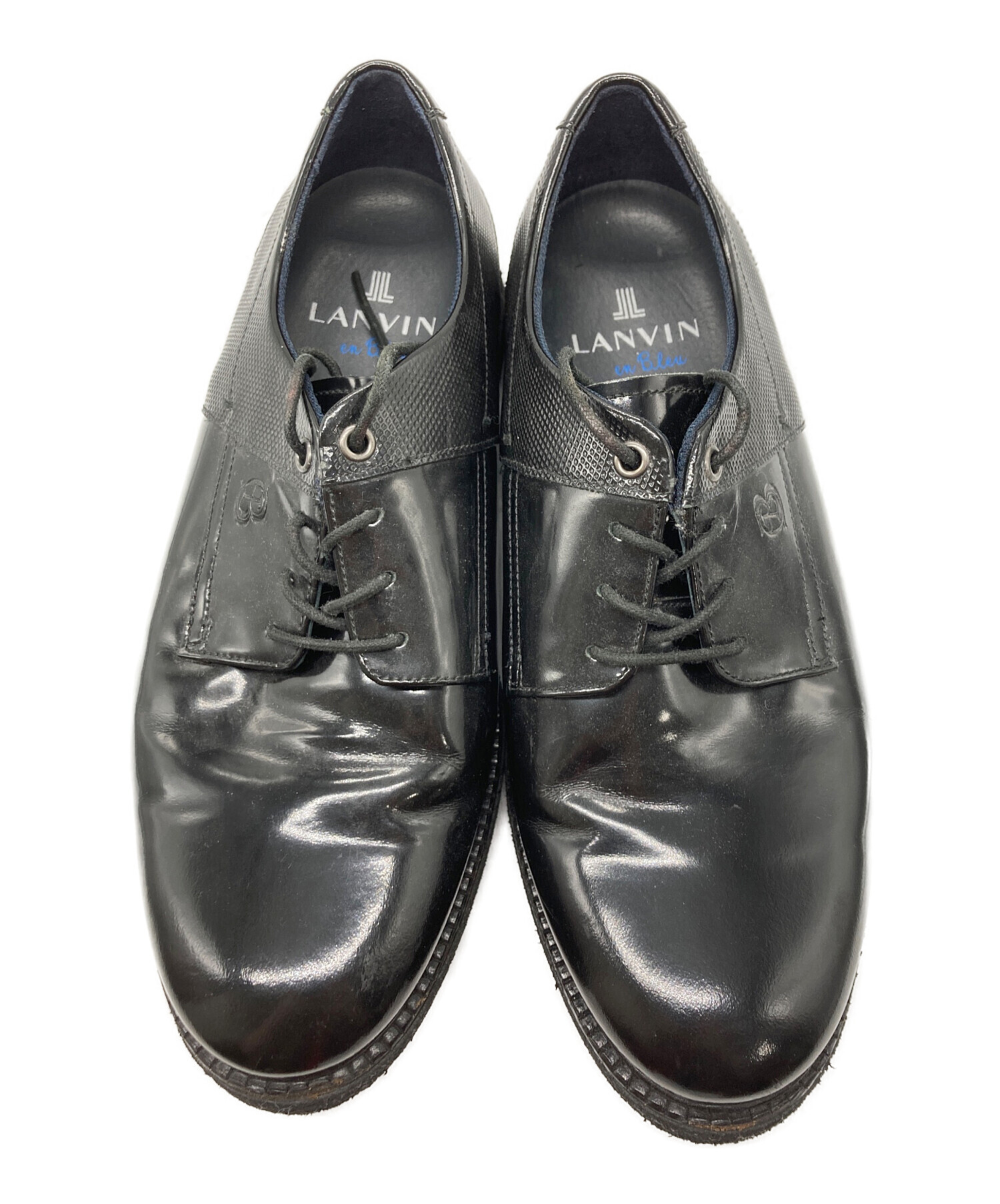 中古・古着通販】LANVIN (ランバン) プレーントゥシューズ ブラック