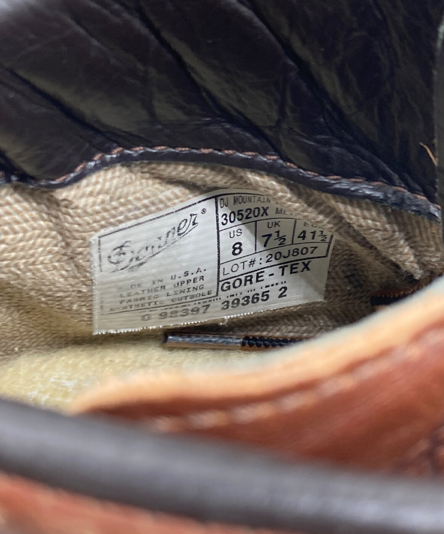 中古・古着通販】DANNER (ダナー) マウンテンライト ブラウン サイズ