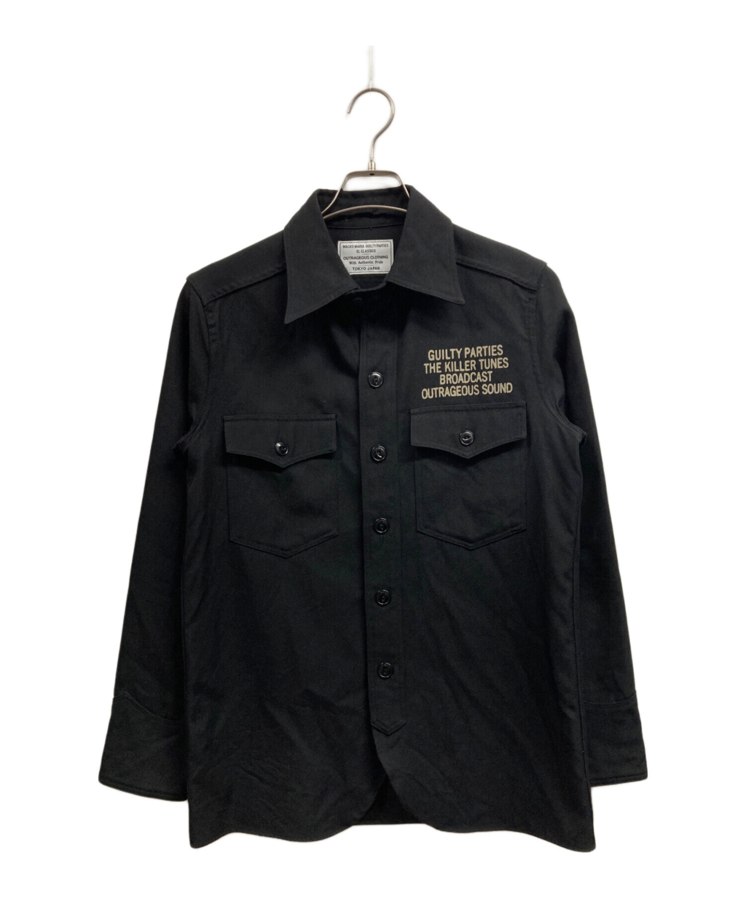 中古・古着通販】WACKO MARIA (ワコマリア) ウールシャツ ブラック