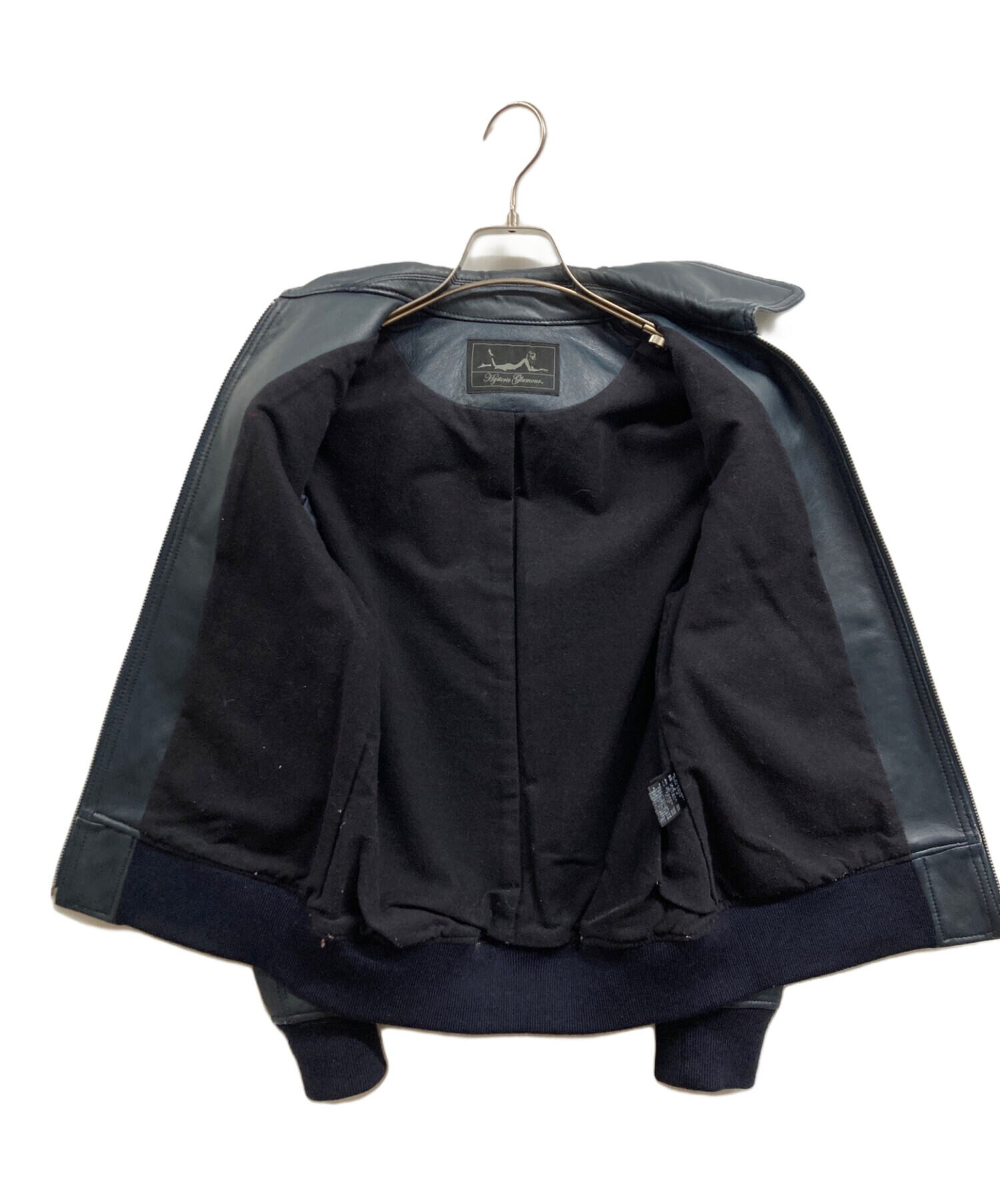 ◽️hysteric glamour◽️ヴィンテージ　ブルゾン 中古・古着通販】Hysteric Glamour (ヒステリックグラマー) ラムレザー