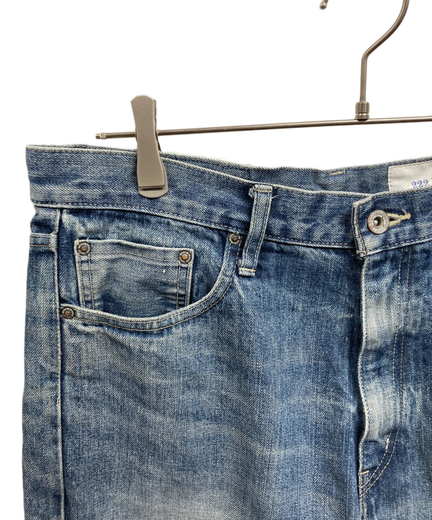 NEIGHBORHOOD ダメージデニムパンツ 222 DP-Basic未使用品 中古・古着通販】NEIGHBORHOOD (ネイバーフッド) WASHED DENIM DP