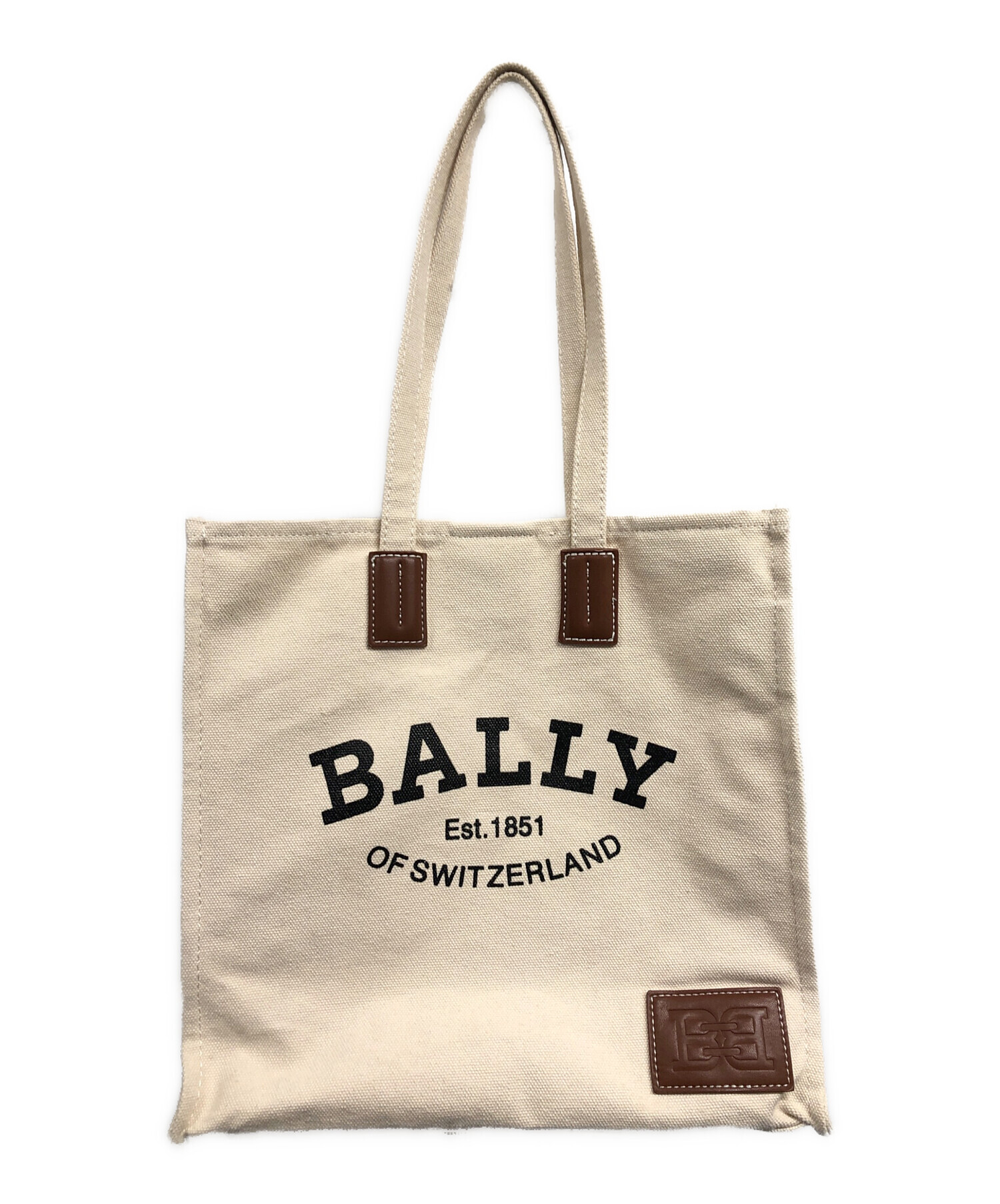 中古・古着通販】BALLY (バリー) キャンバストートバッグ アイボリー