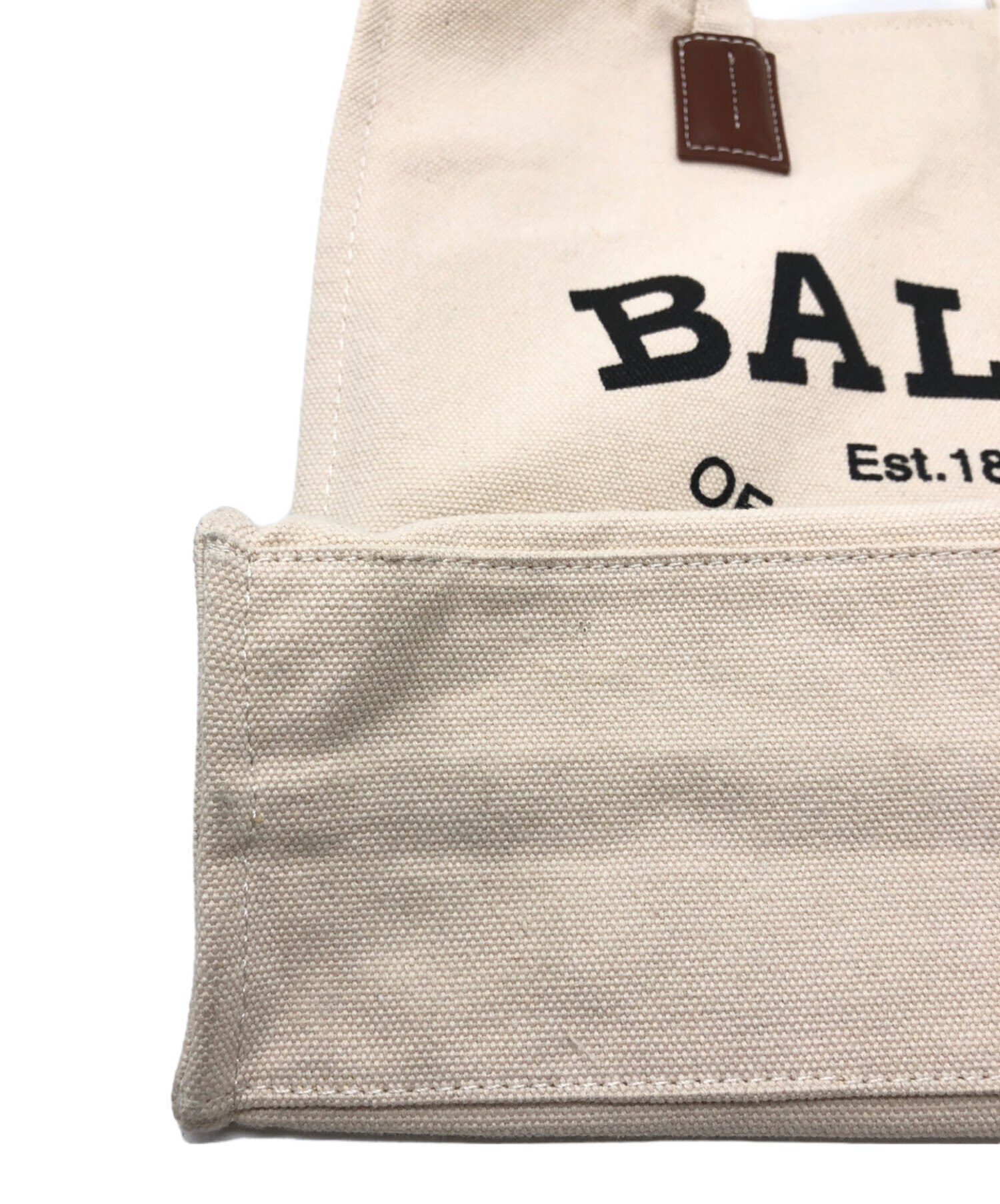 中古・古着通販】BALLY (バリー) キャンバストートバッグ アイボリー