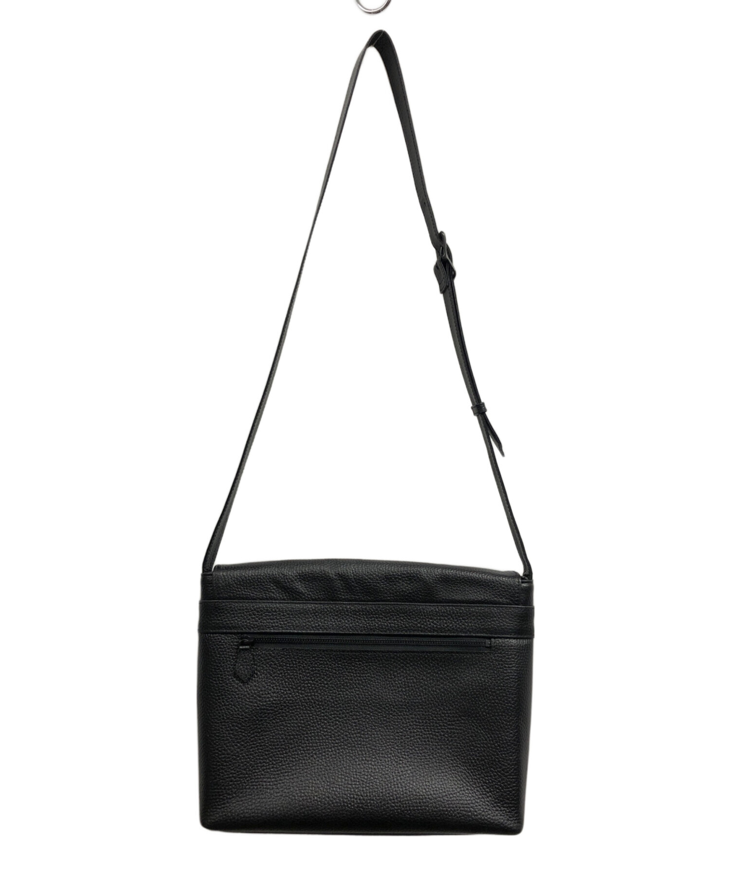 【未使用級】 ハッシュタグ ショルダーバッグ ブラック ハッシュタグ ショルダーバッグ/黒/レザー/Hush Tug ,ハッシュタグ