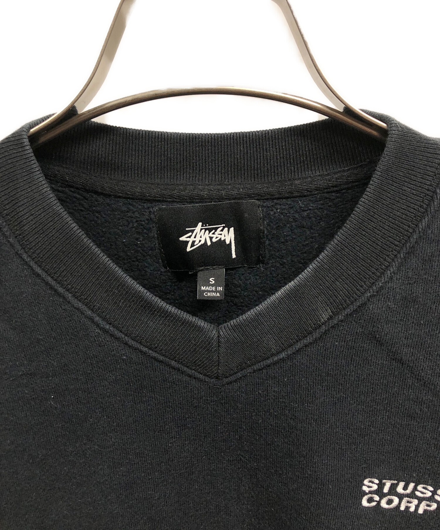 中古・古着通販】stussy (ステューシー) vネックスウェット/stussy