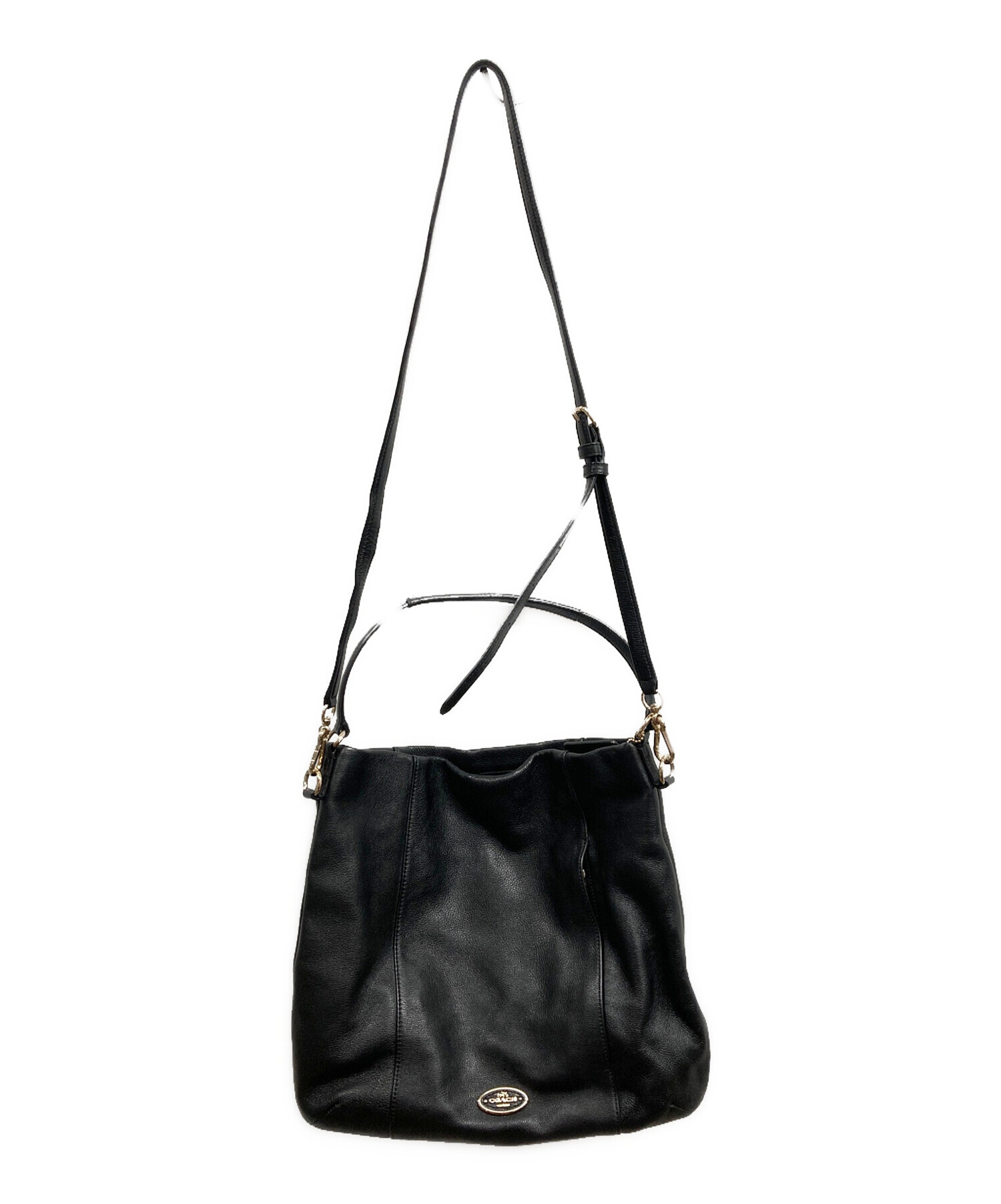 中古・古着通販】COACH (コーチ) 2WAYショルダーバッグ ブラック 