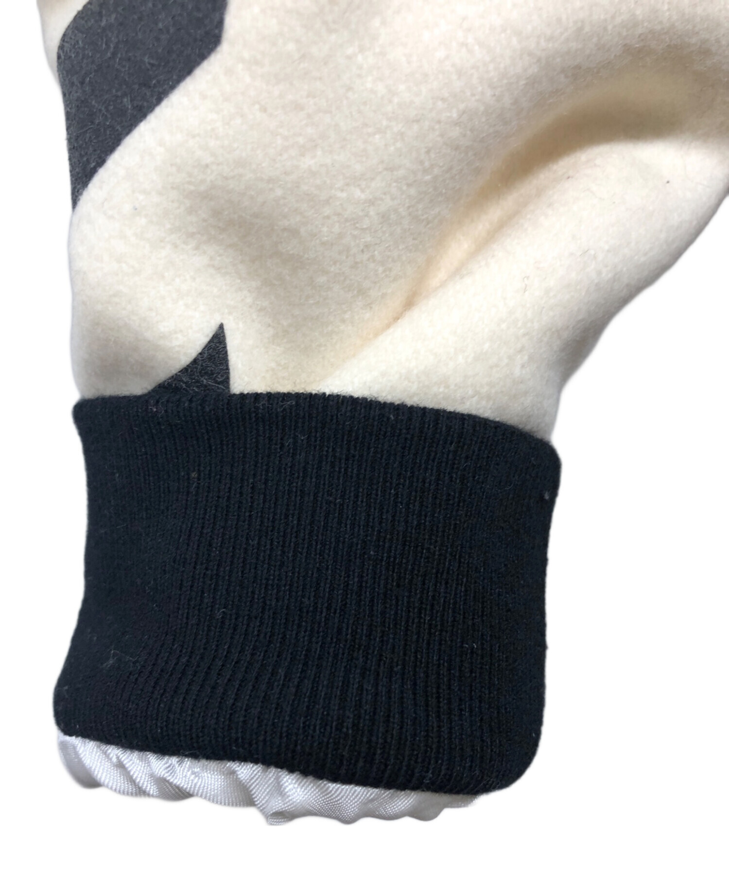 中古・古着通販】OFFWHITE (オフホワイト) スカジャン ブラック サイズ