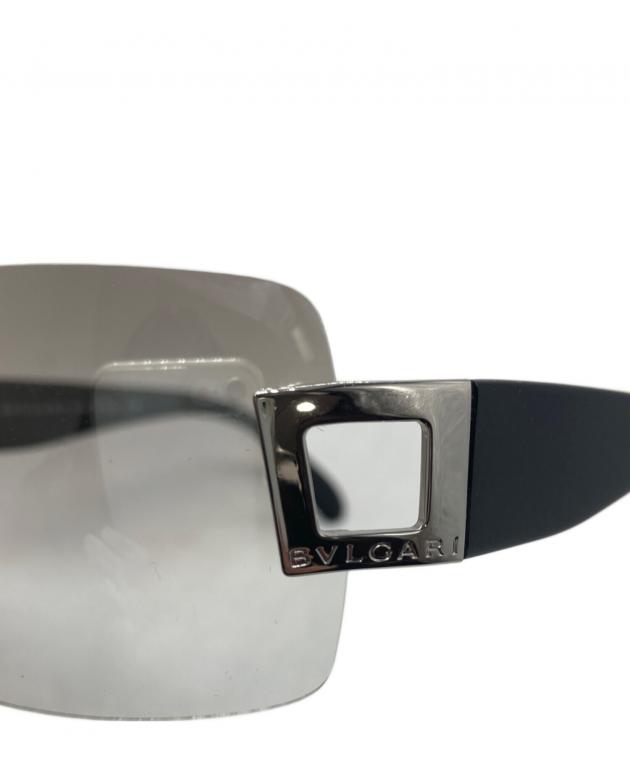 BVLGARI サングラス 619 度なし リムレス スクエア 中古・古着通販】BVLGARI (ブルガリ) リムレスサングラス ブラック