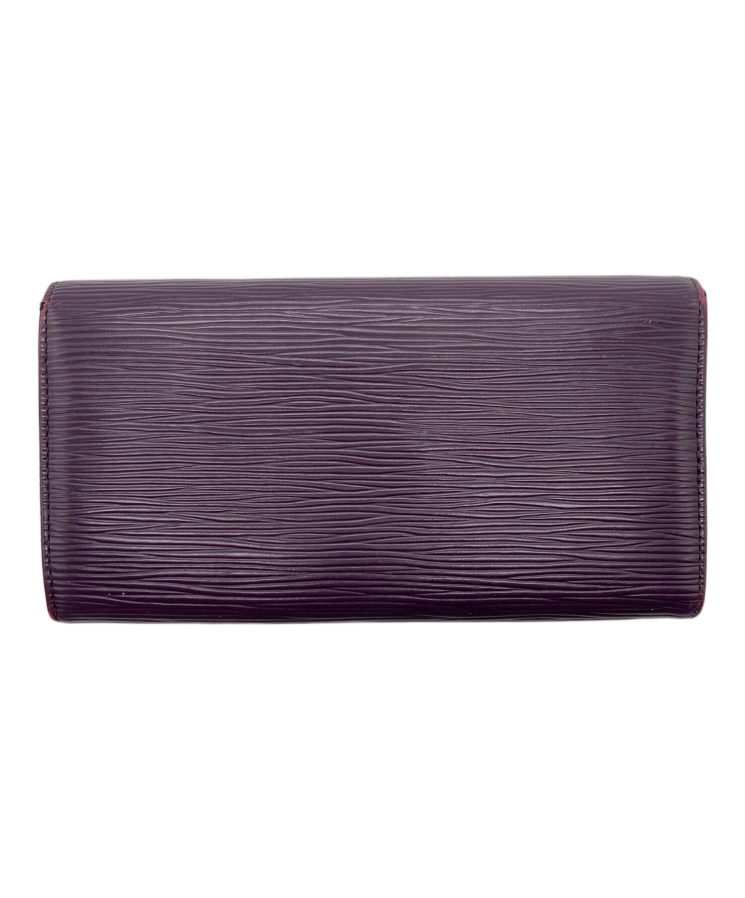 Louis Vuitton ルイヴィトン エピ 二つ折り財布 ブラック×パープル 中古・古着通販】LOUIS VUITTON (ルイ ヴィトン) エピ ポルトフォイユ