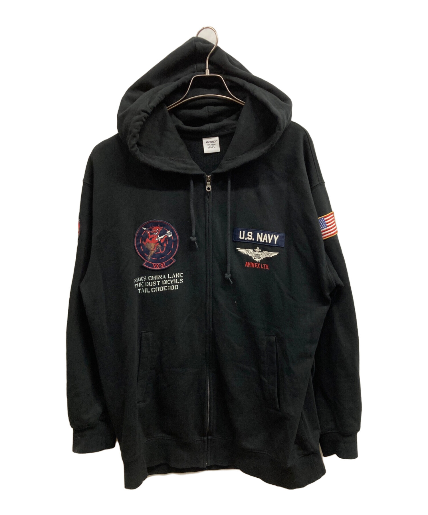 中古・古着通販】AVIREX (アヴィレックス) ジップパーカー/AVIREX