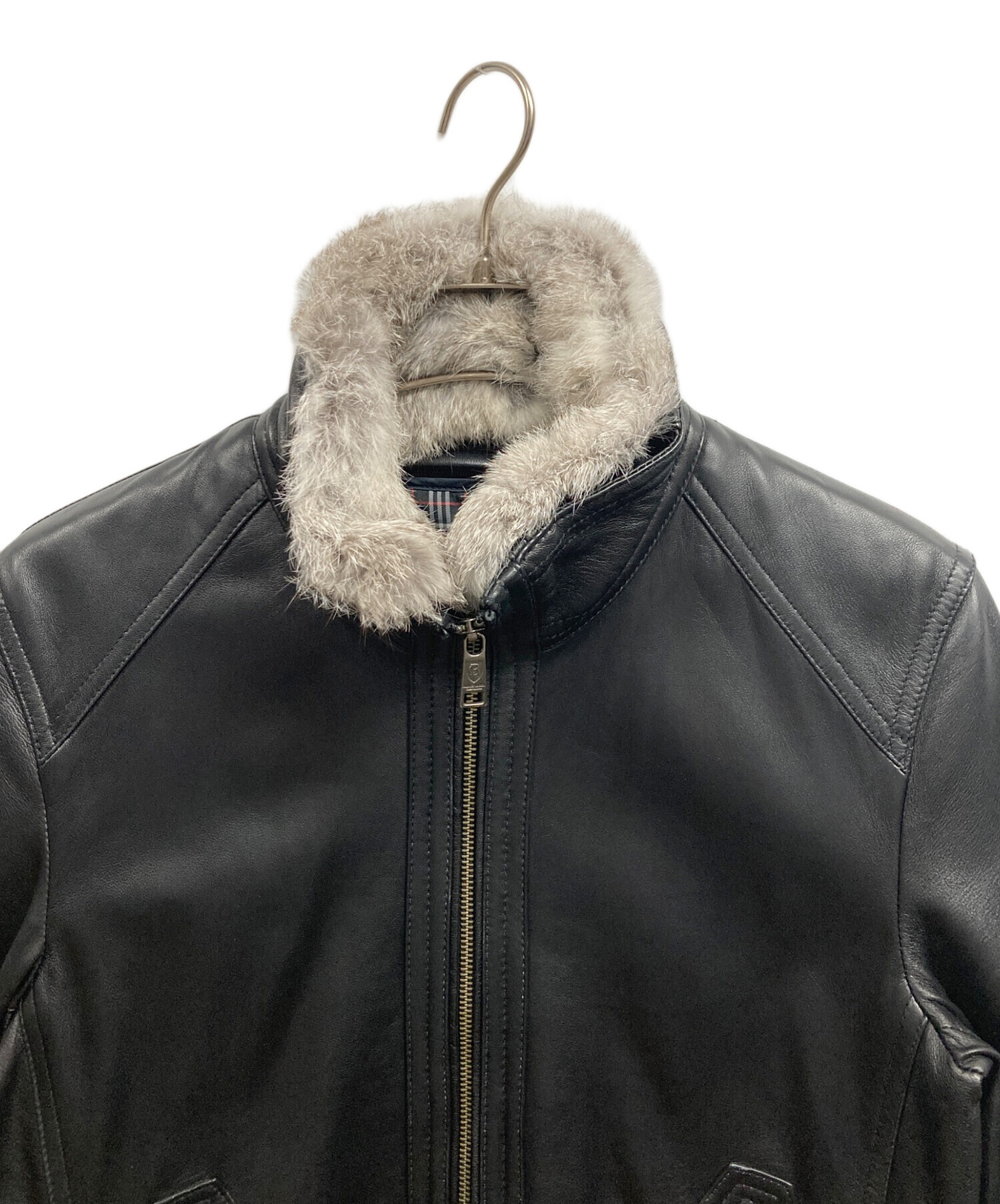 ライナー付✨ブラックレーベルクレストブリッジ　レザー　シングルライダース　M BLACK LABEL CRESTBRIDGE（ブラックレーベル・クレストブリッジ）の ジャケット・アウター