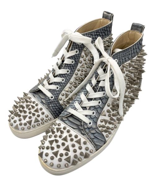 n*o様 Christian Louboutin レオパード スタッズ スニーカ 中古・古着通販】Christian Louboutin (クリスチャン・ルブタン