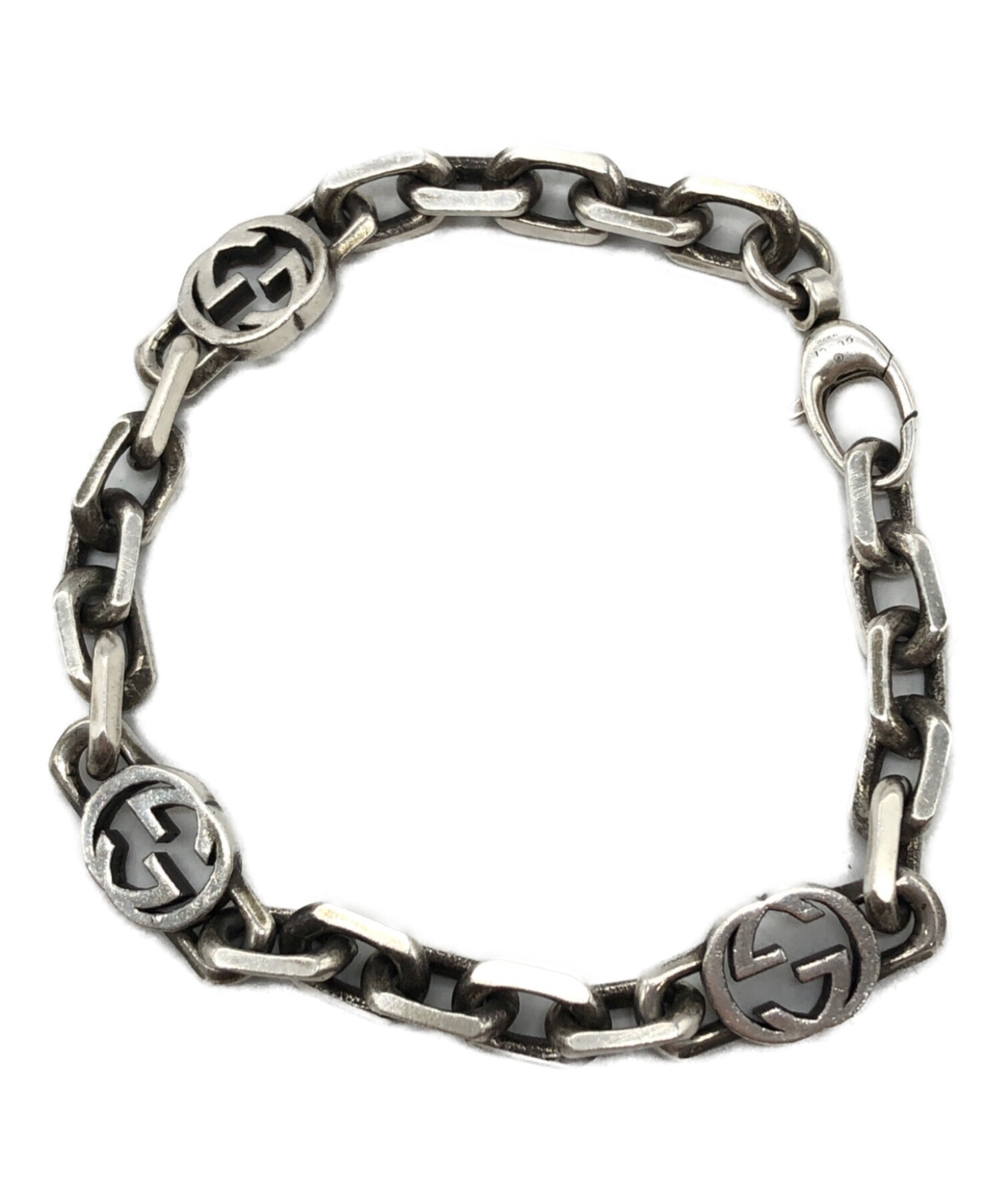 中古・古着通販】GUCCI (グッチ) インターロッキングGブレスレット