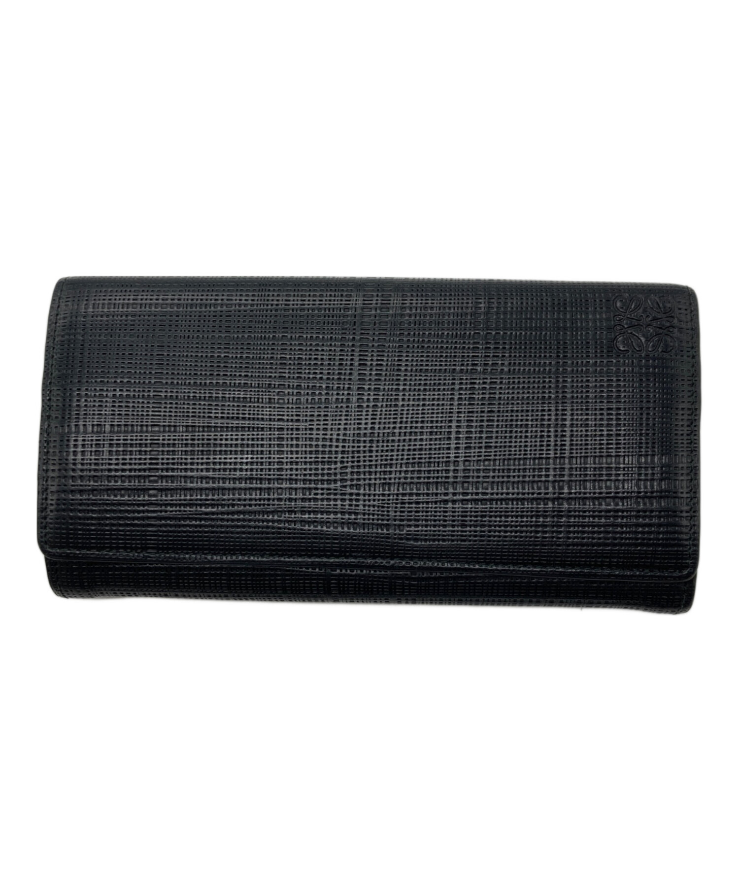 中古・古着通販】LOEWE (ロエベ) アナグラム型押しレザー長財布