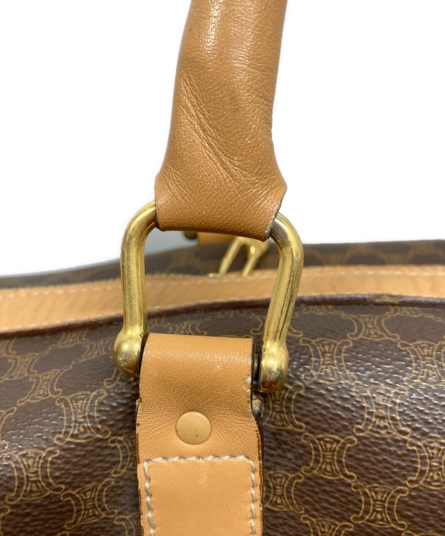 中古・古着通販】CELINE (セリーヌ) マカダム柄 ボストンバッグ