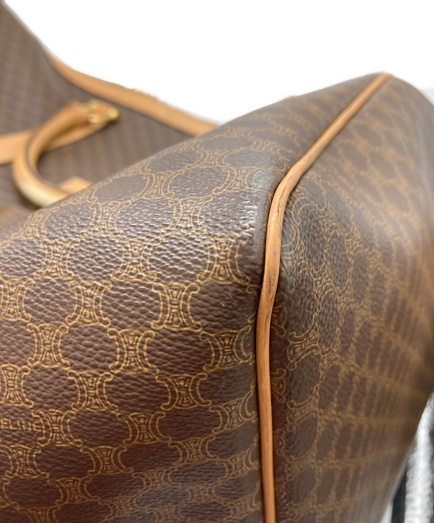 中古・古着通販】CELINE (セリーヌ) マカダム柄 ボストンバッグ