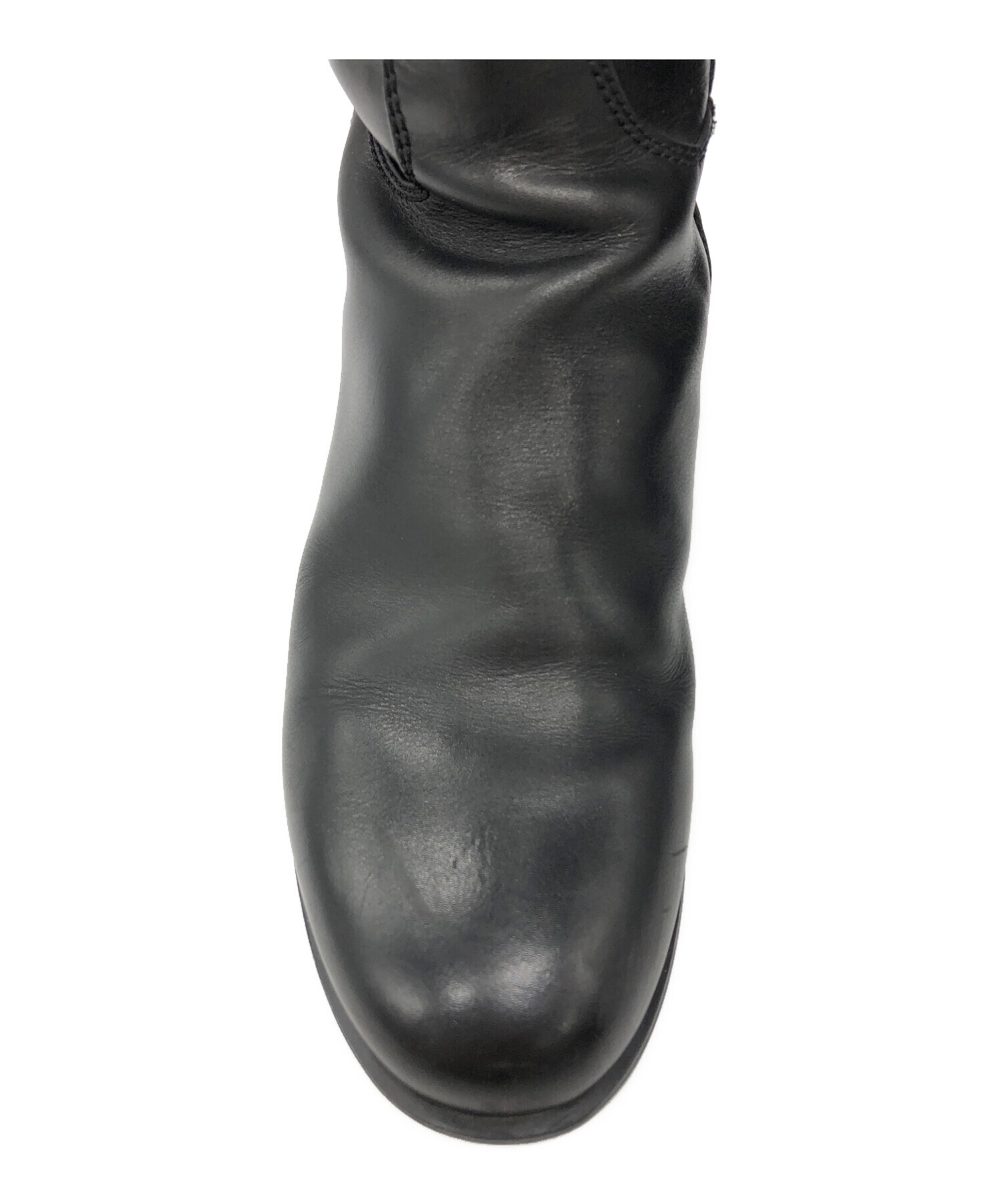 美品MONCLER モンクレ ブーツ 38 HERMOSA  BOOTS 中古・古着通販】MONCLER (モンクレール) レザーブーツ ブラック