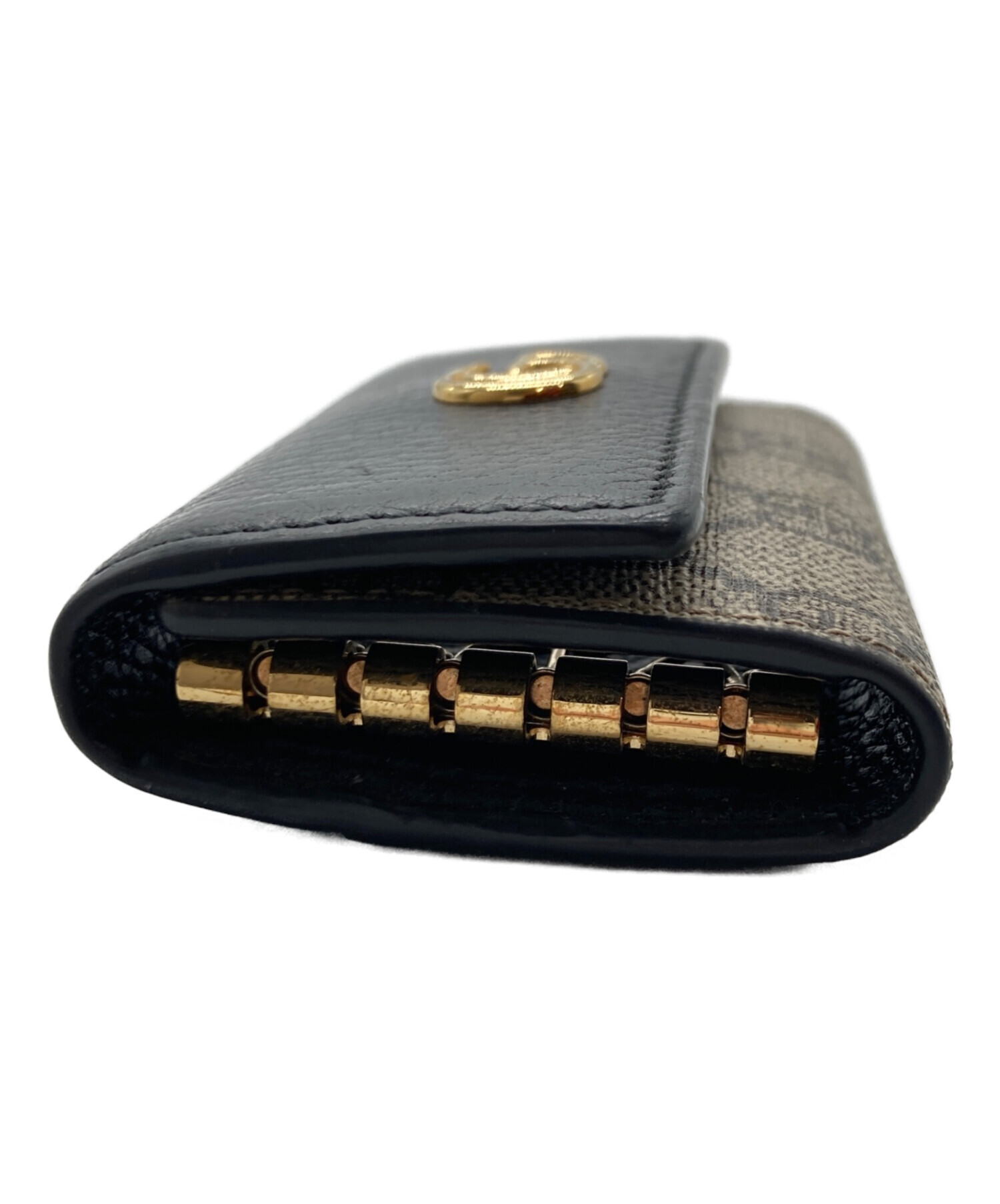 中古・古着通販】GUCCI (グッチ) GGマーモント 6連キーケース ブラウン