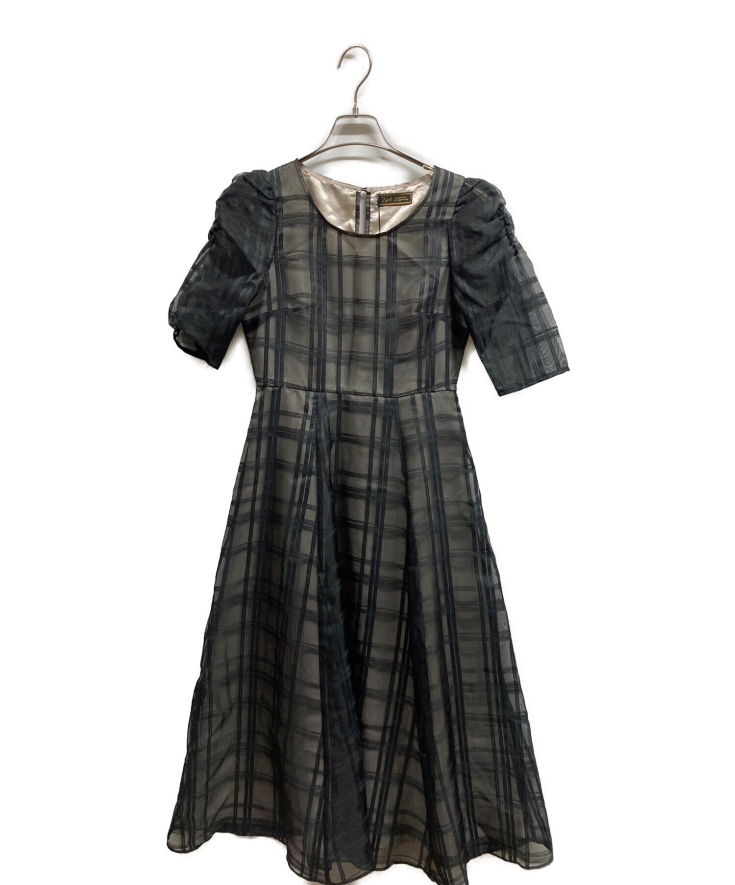 中古・古着通販】Noela (ノエラ) 半袖ワンピース ブラック サイズ:S 未 