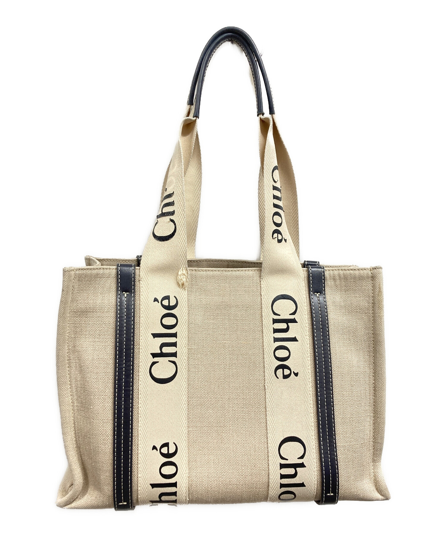 中古・古着通販】Chloe (クロエ) Woody Tote Bag Medium アイボリー 