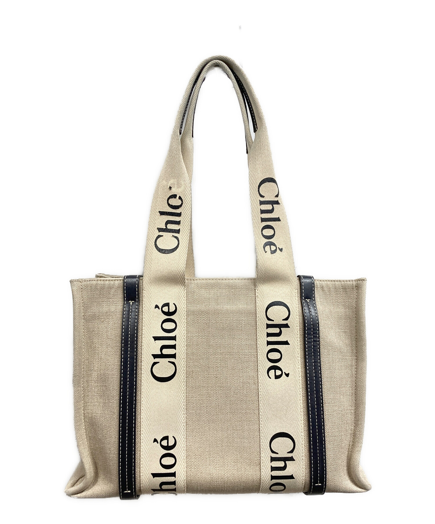 中古・古着通販】Chloe (クロエ) Woody Tote Bag Medium アイボリー 