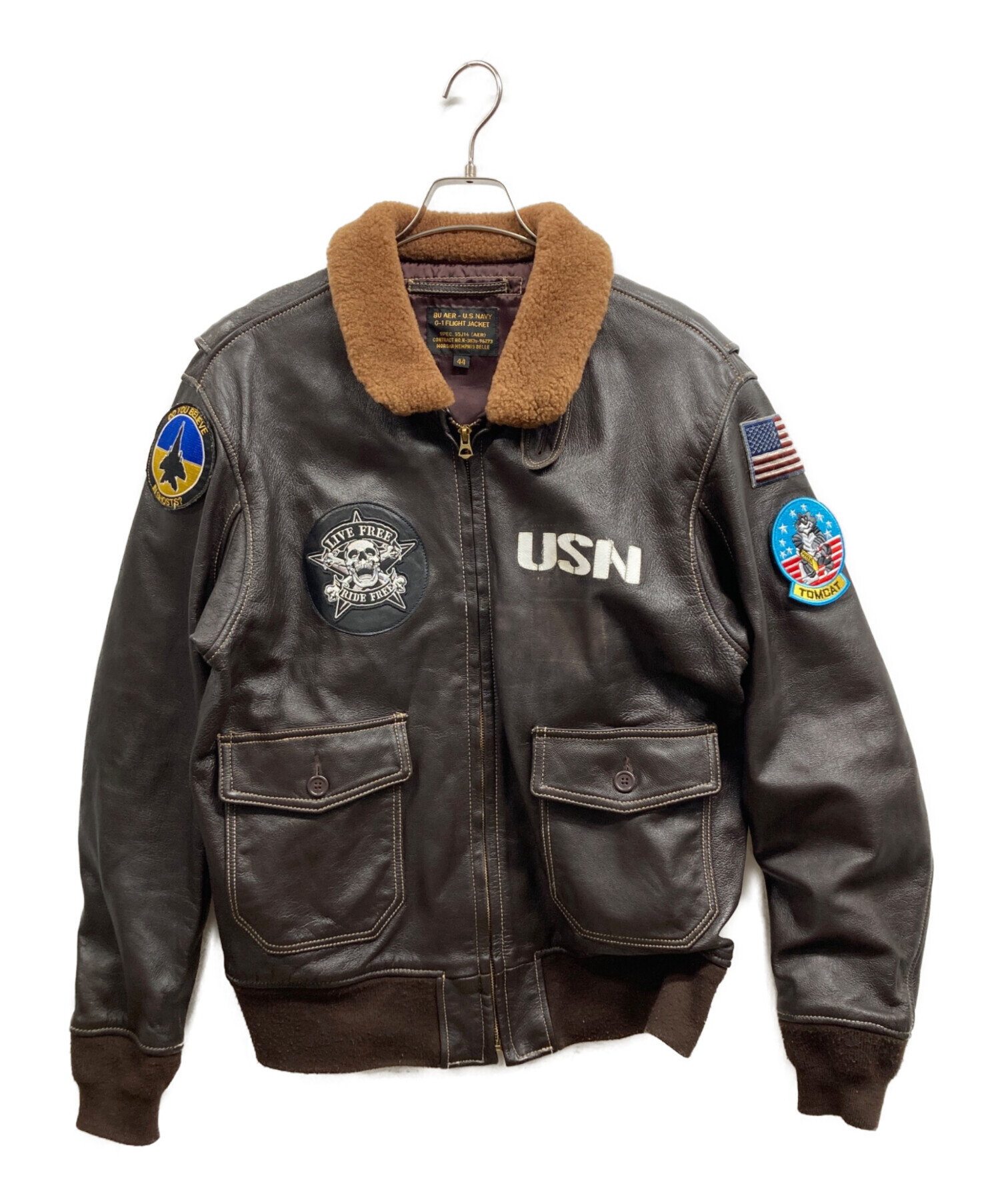 MORGAN MEMPHIS BELLE B-3フライトジャケット サイズ44 中古・古着通販】MORGAN MEMPHIS BELLE (モーガン メンフィス ベル) G