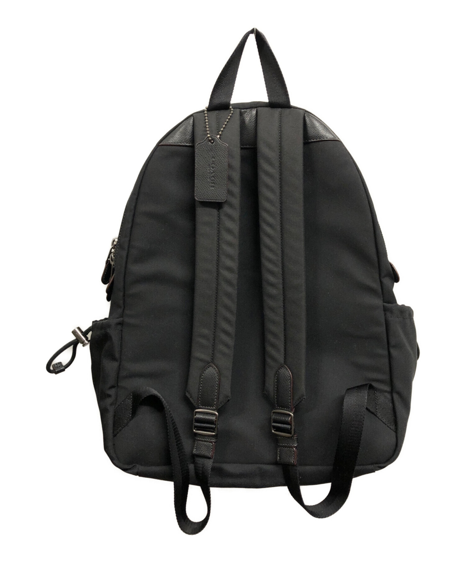 【中古超美品】COACH (f37610) バックパック ナイロン×レザー 中古・古着通販】COACH (コーチ) ナイロンレザーバックパック ブラック