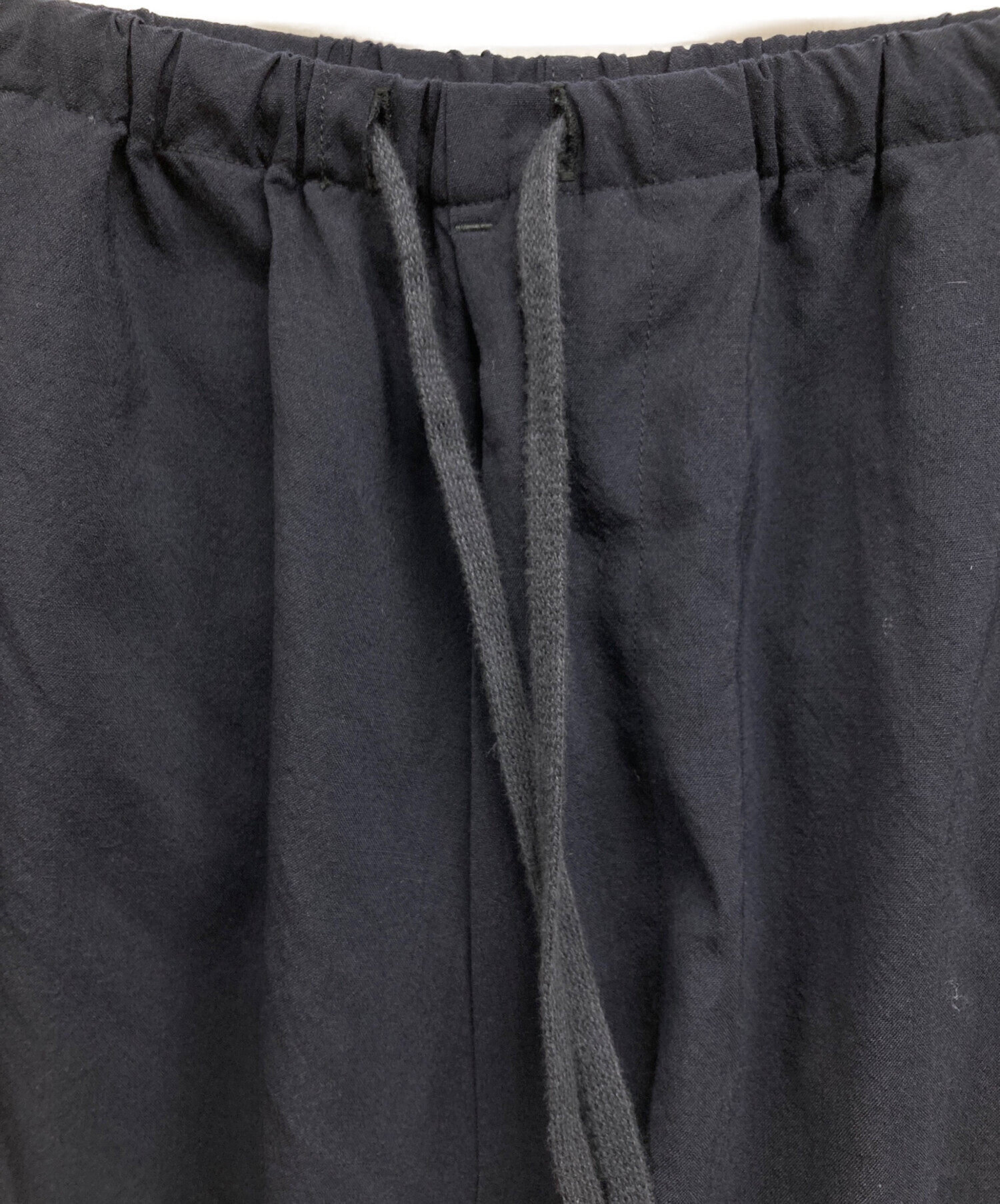 中古・古着通販】COMOLI (コモリ) ウールニータックパンツ ネイビー