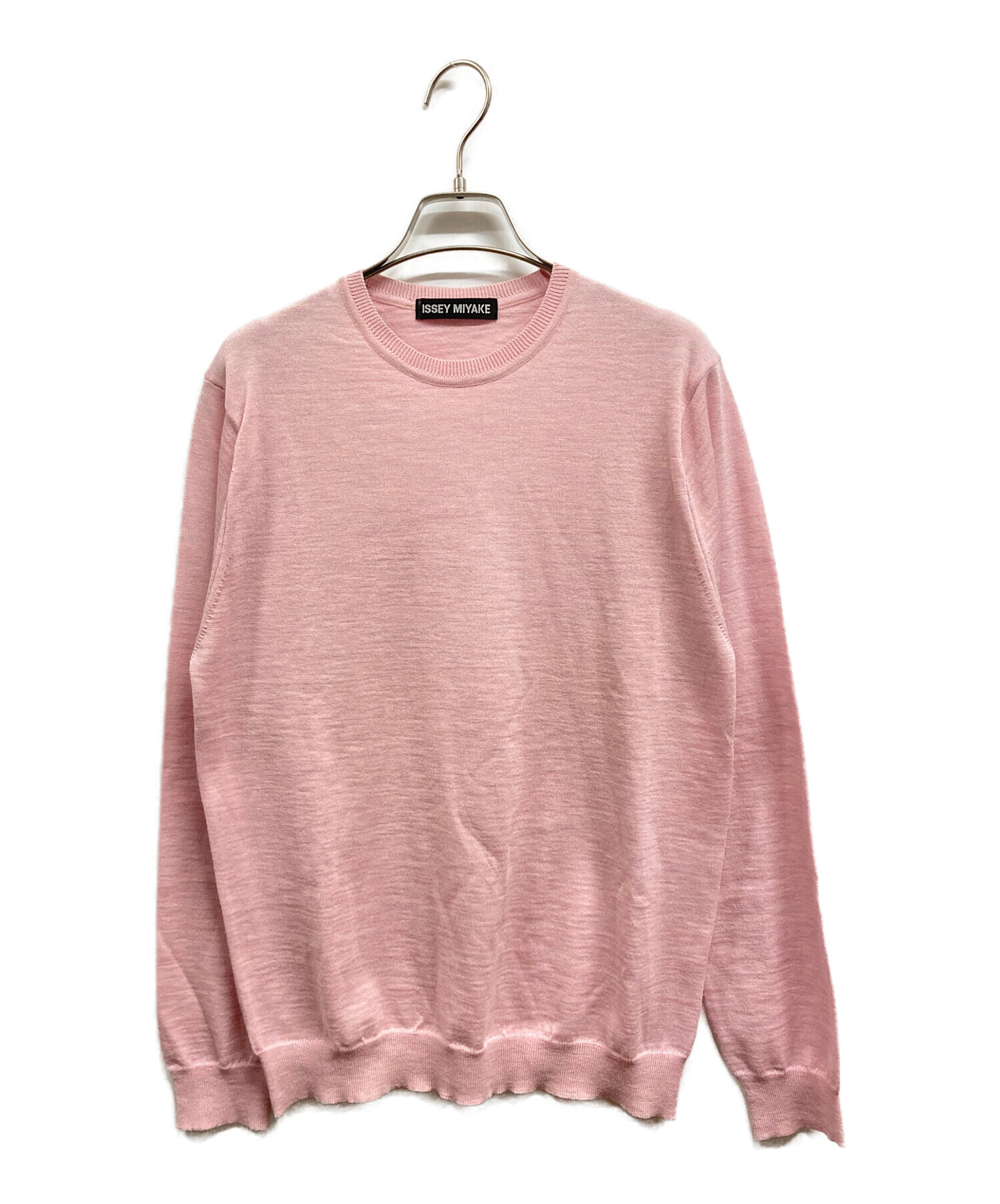 ISSEYMIYAKE ウールニット 中古・古着通販】ISSEY MIYAKE (イッセイミヤケ) ウールニット ピンク