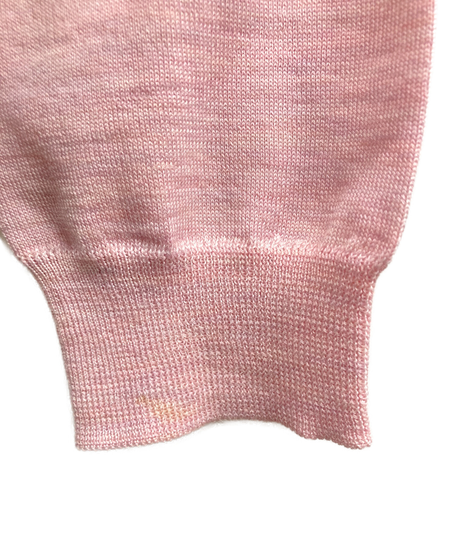 中古・古着通販】ISSEY MIYAKE (イッセイミヤケ) ウールニット ピンク