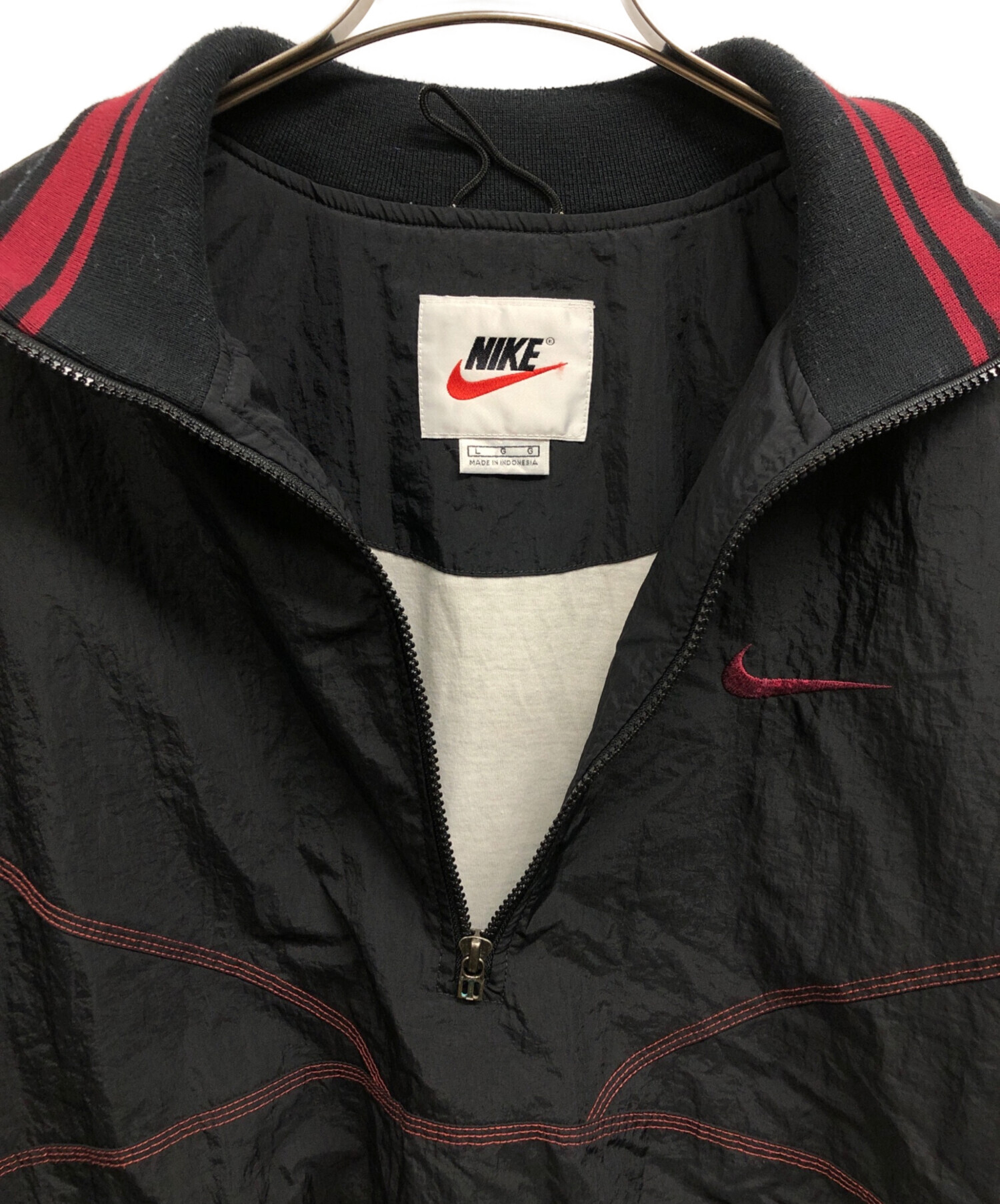 中古・古着通販】NIKE (ナイキ) 90sナイロンジャケット ブラック