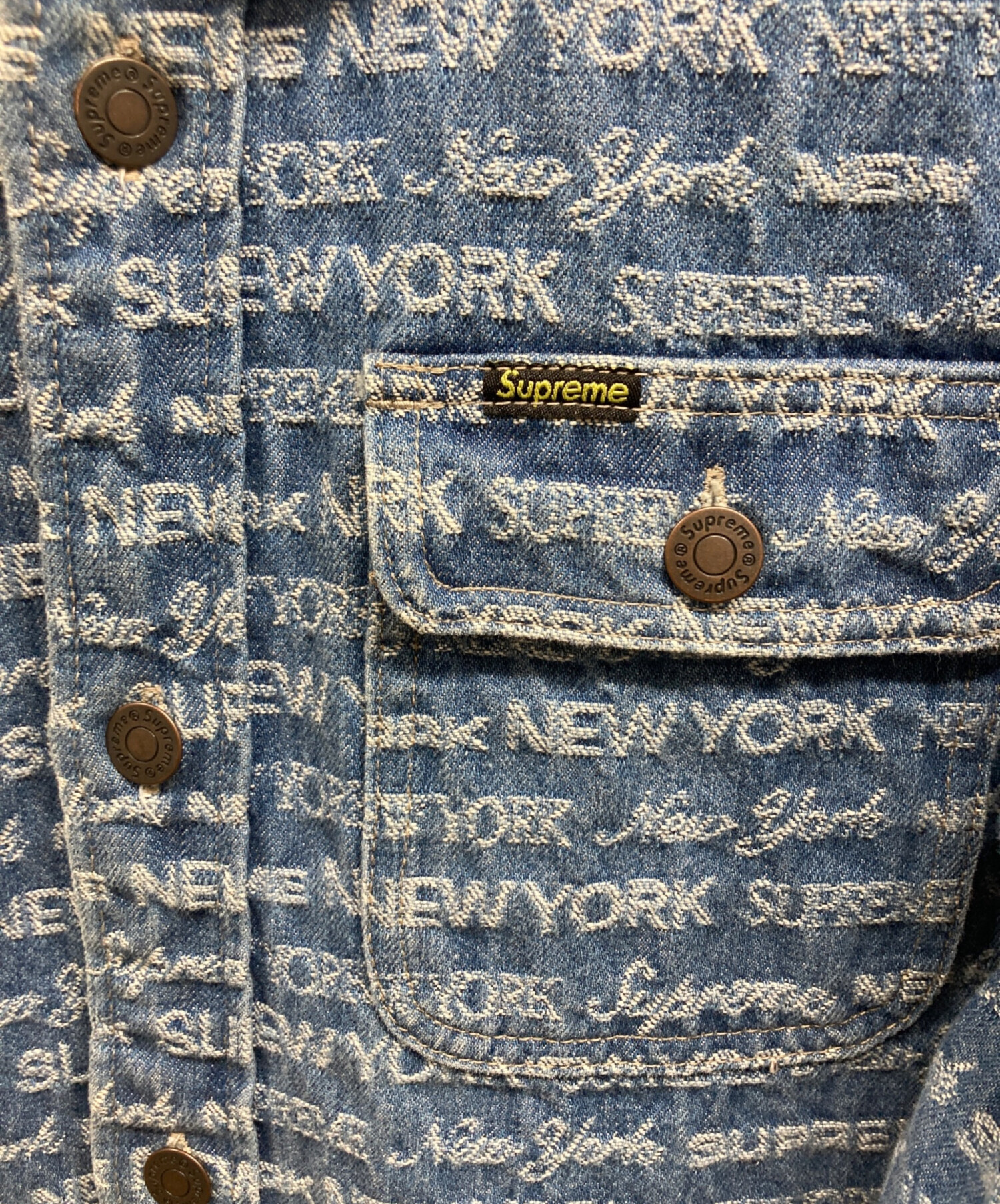 中古・古着通販】Supreme (シュプリーム) MULTI TYPE JACQUARD DENIMU
