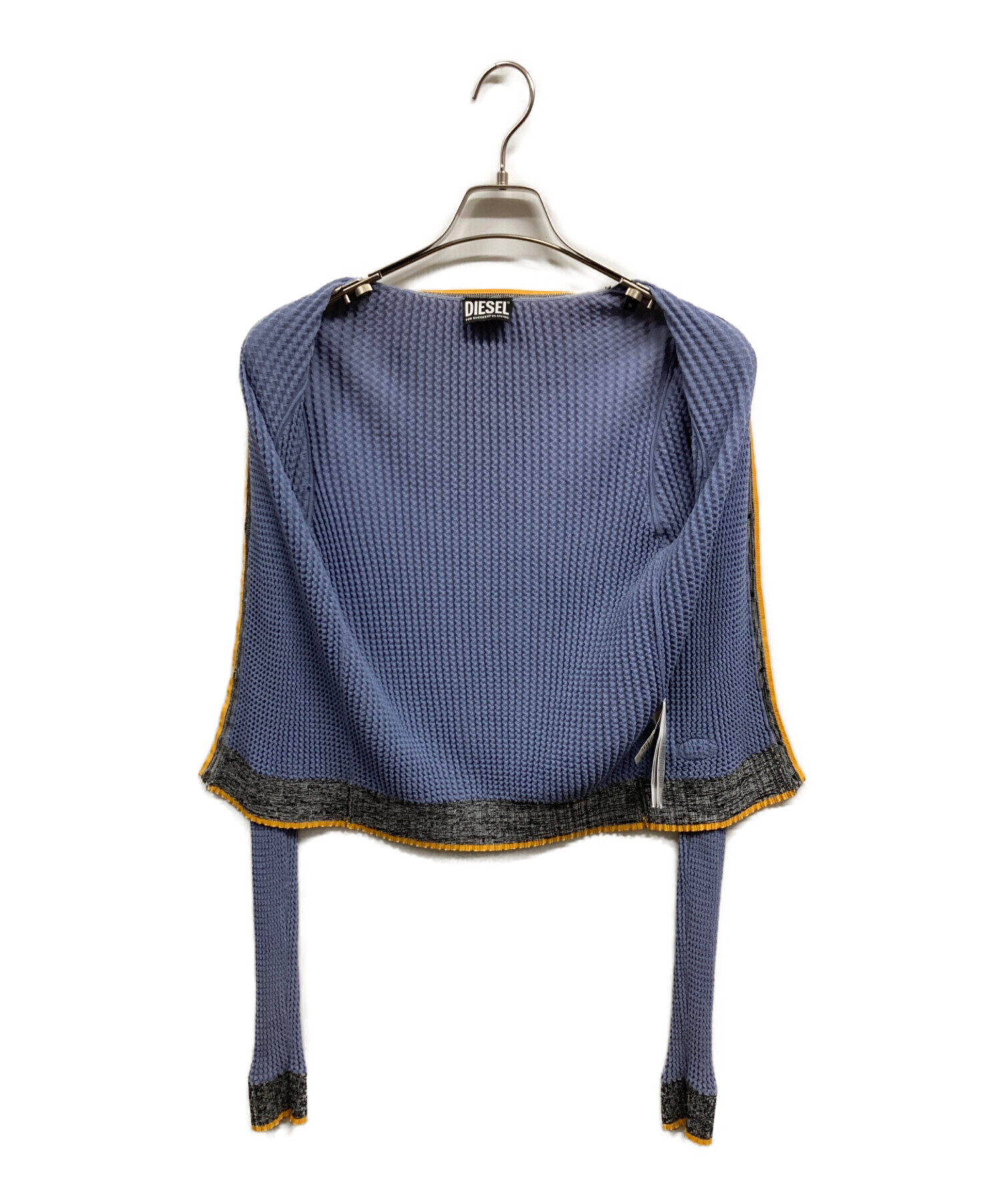 中古・古着通販】DIESEL (ディーゼル) プリーツカーディガン ブルー