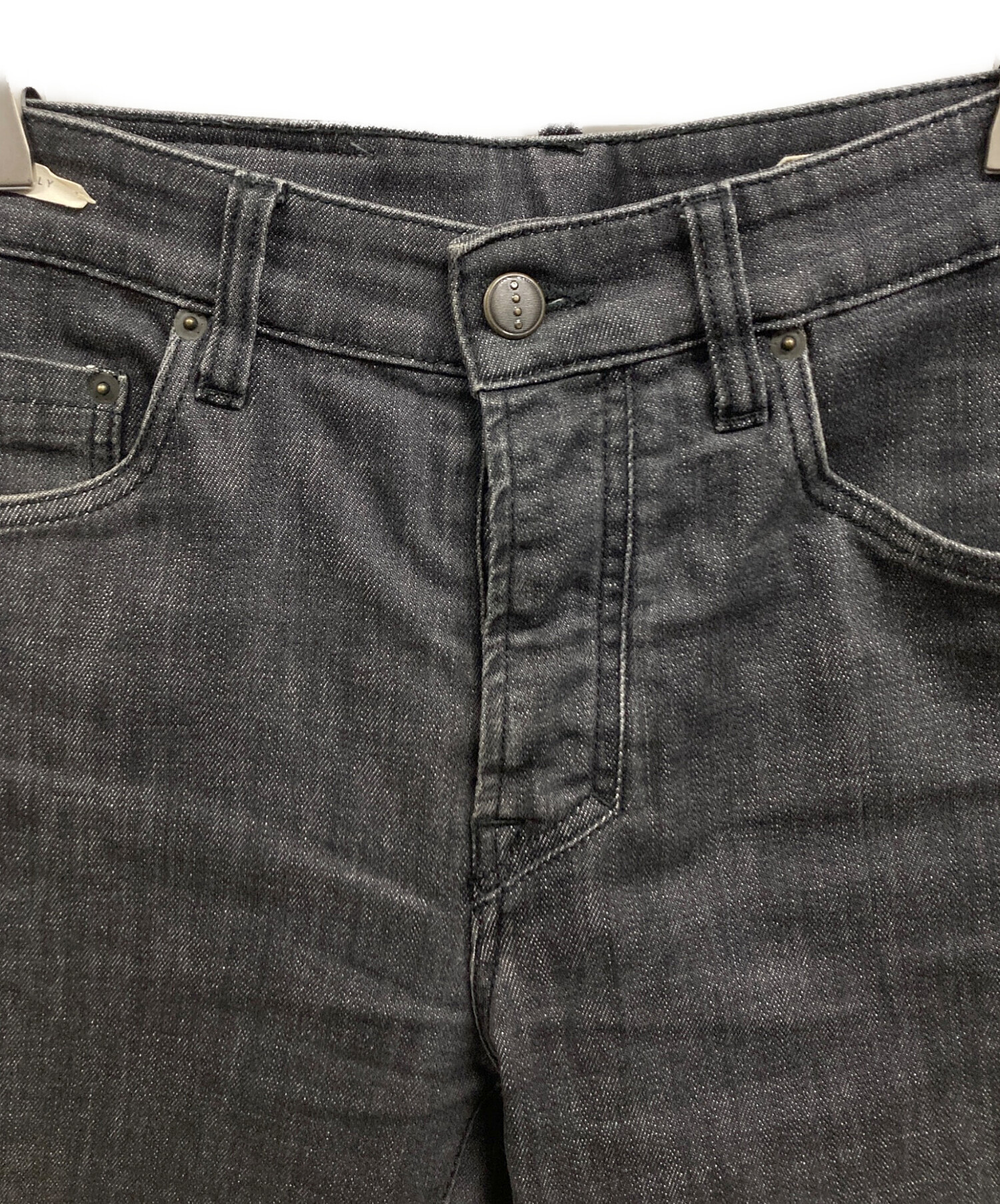 中古・古着通販】YCHAI (イカイ) ハーフデニムパンツ ブラック サイズ