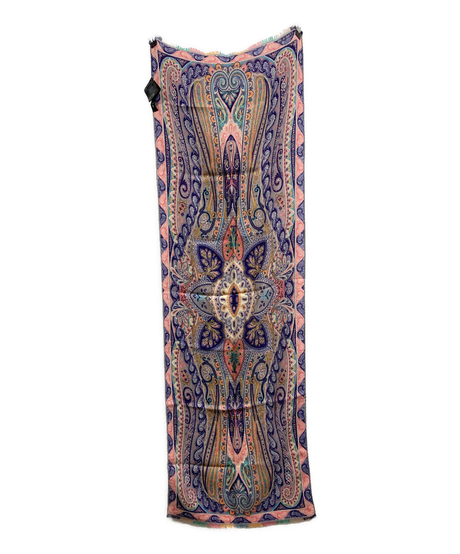 中古・古着通販】ETRO (エトロ) ペイズリースカーフ パープル×ピンク