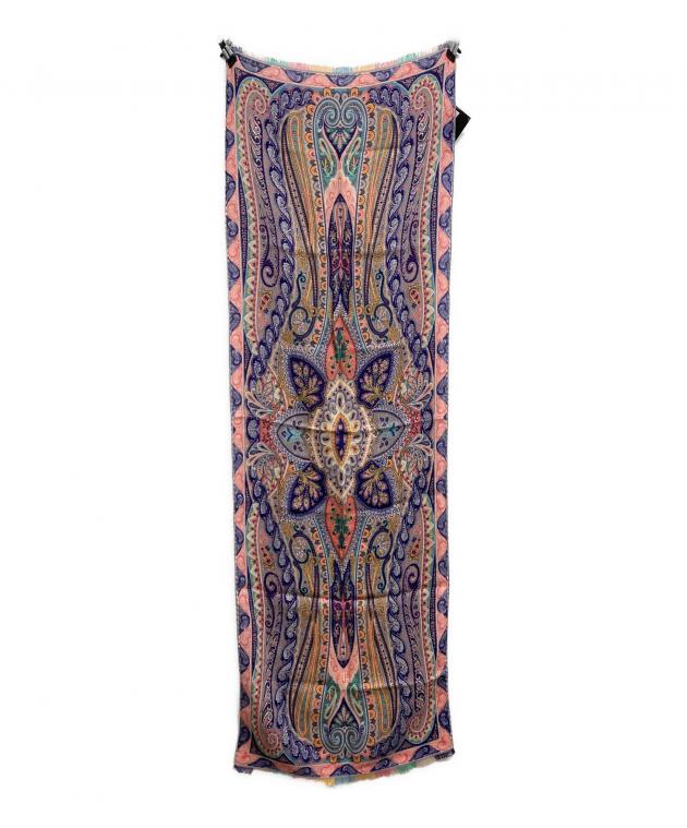 中古・古着通販】ETRO (エトロ) ペイズリースカーフ パープル×ピンク