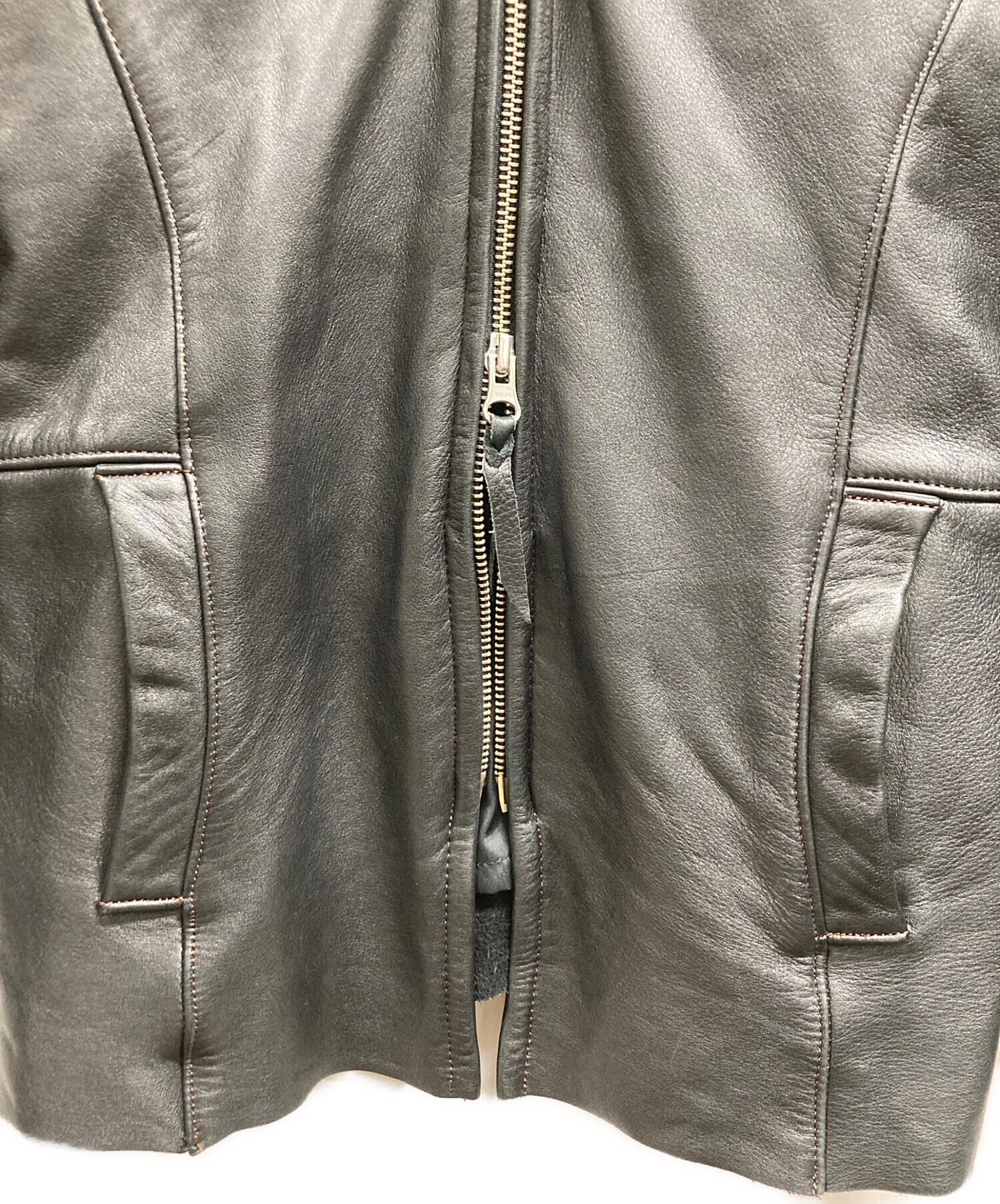 中古・古着通販】RED MOON (レッドムーン) Wジップシングルライダース