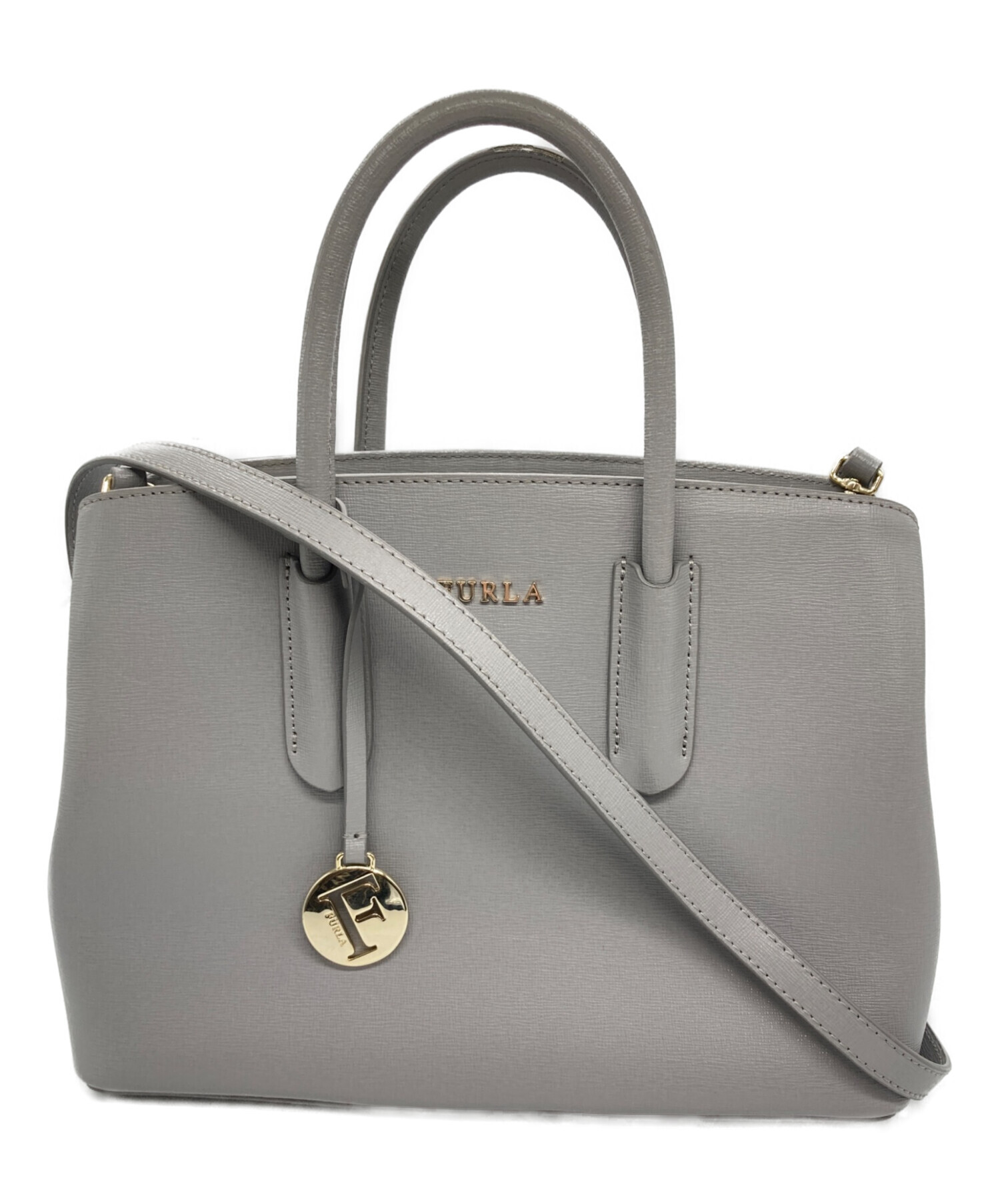 中古・古着通販】FURLA (フルラ) 2WAYバッグ グレー｜ブランド・古着