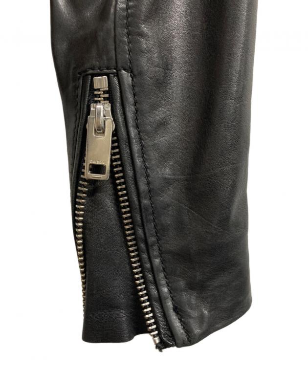中古・古着通販】DIESEL (ディーゼル) ラムレザーライダースジャケット