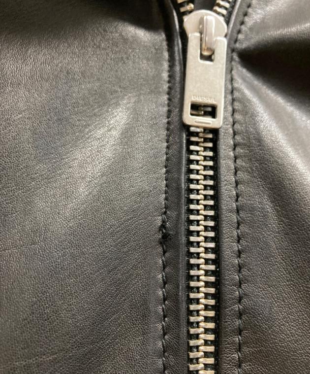 中古・古着通販】DIESEL (ディーゼル) ラムレザーライダースジャケット