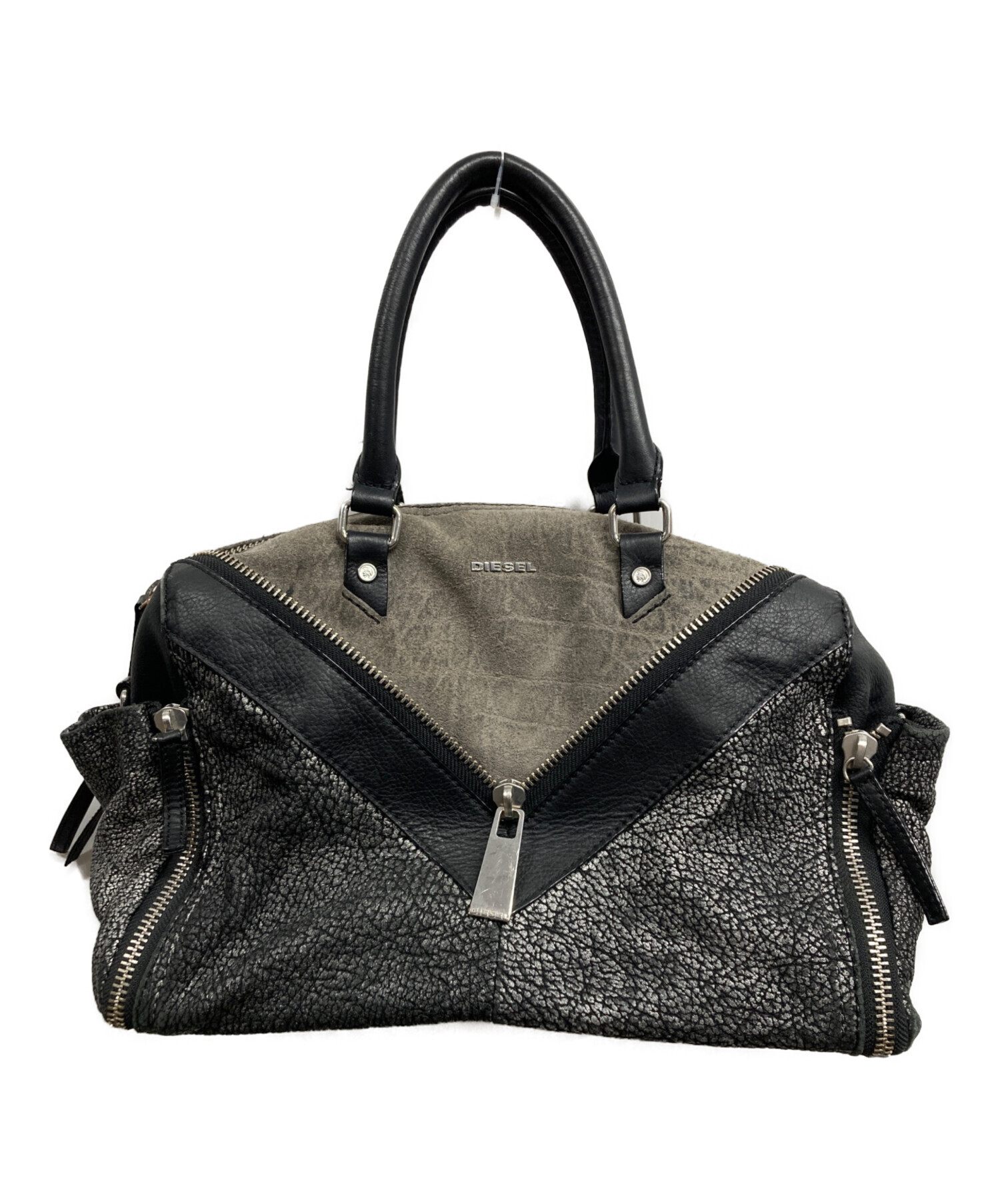 中古・古着通販】DIESEL (ディーゼル) ハンドバッグ ブラック