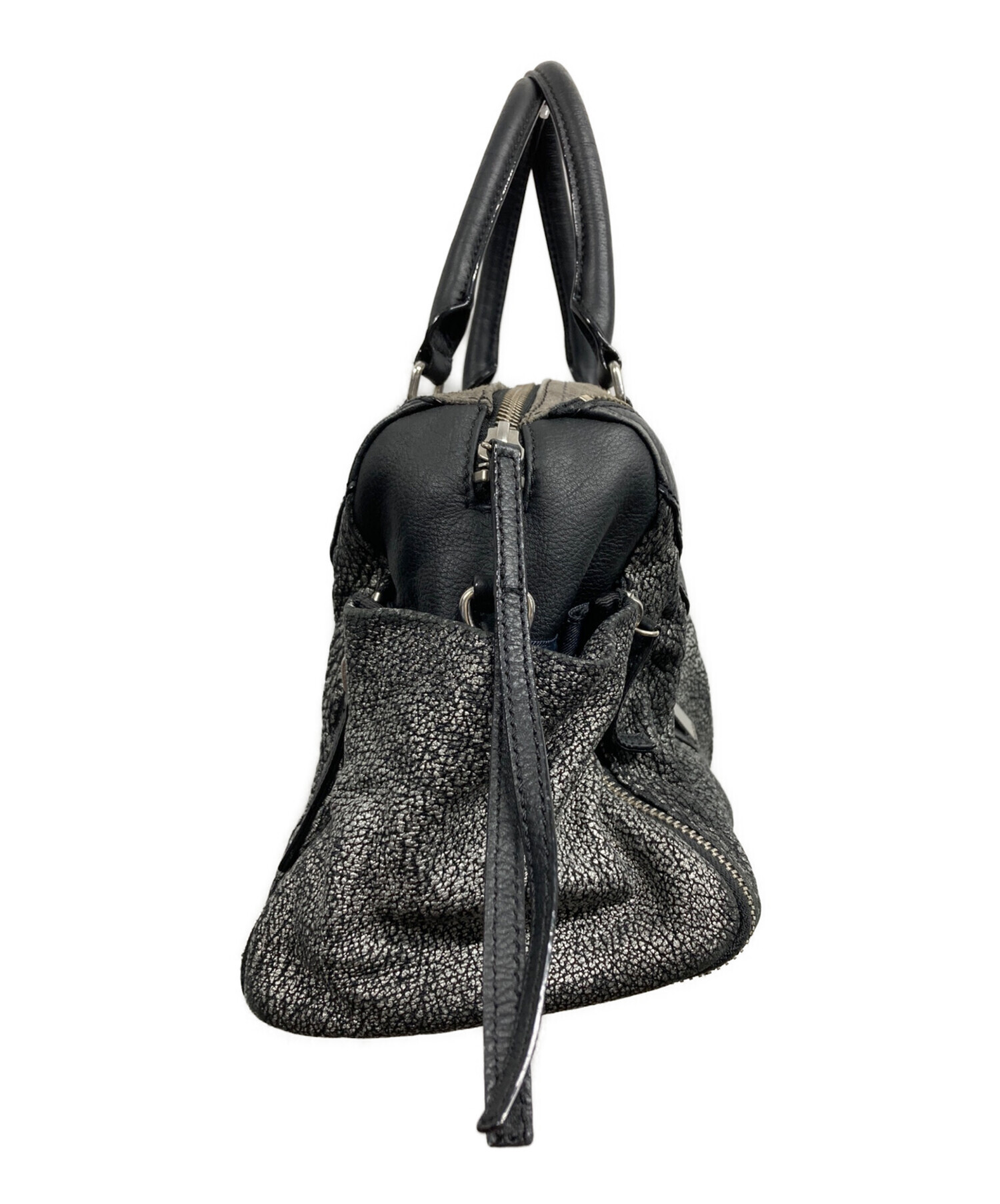 中古・古着通販】DIESEL (ディーゼル) ハンドバッグ ブラック