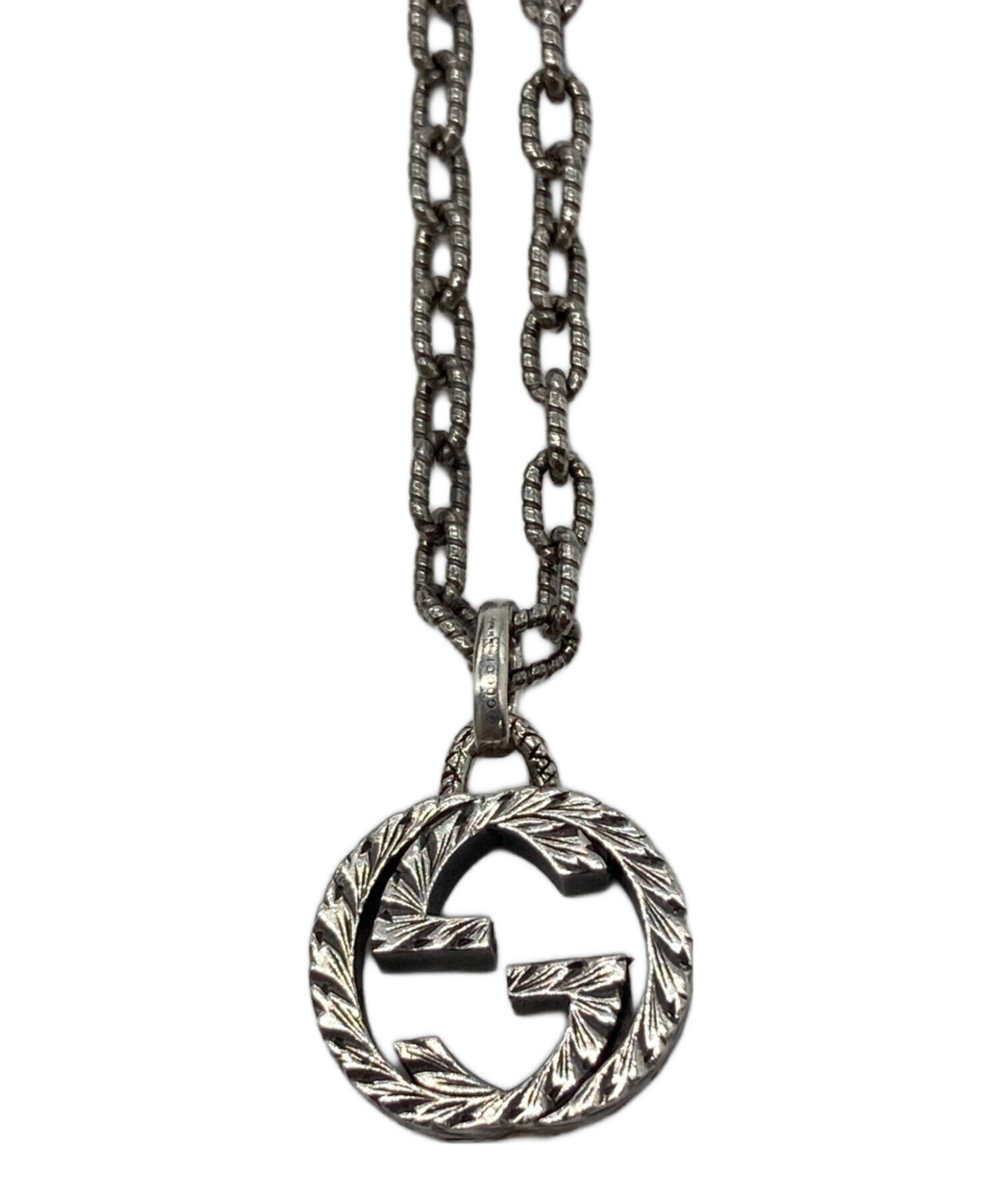 中古・古着通販】GUCCI (グッチ) インターロッキングGネックレス