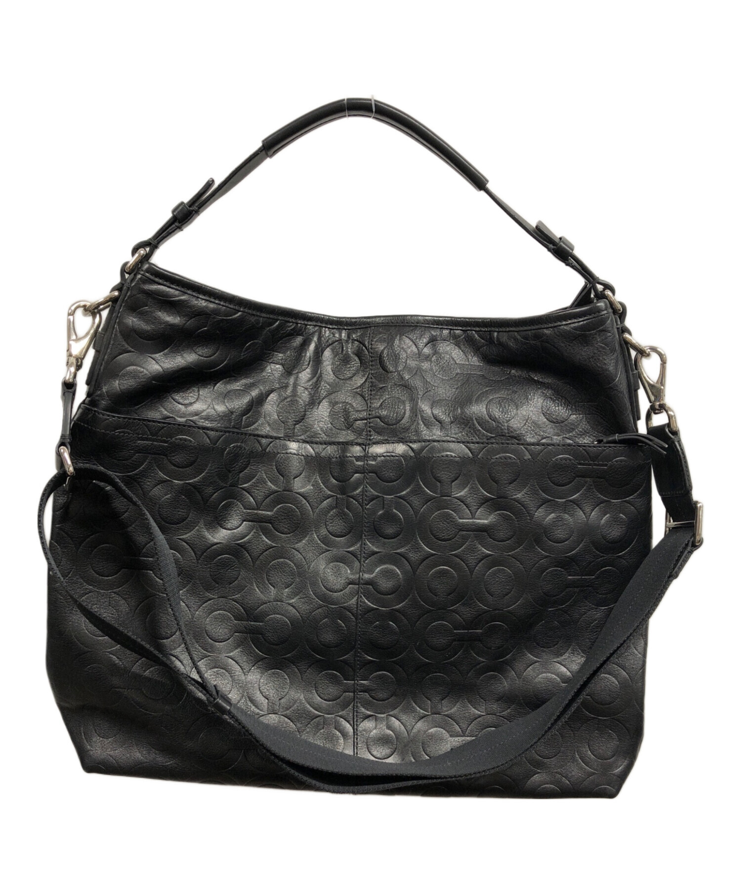 未使用！COACH ブラック ショルダーバッグ 中古・古着通販】COACH (コーチ) ショルダーバッグ ブラック｜ブランド
