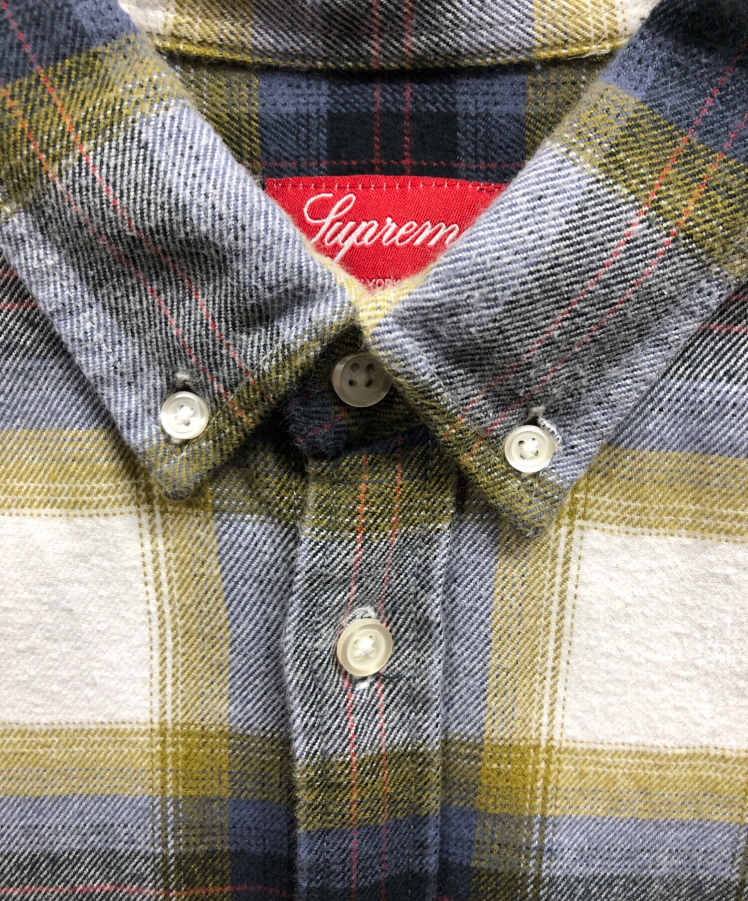 中古・古着通販】SUPREME (シュプリーム) brushed plaid flannel shirt 